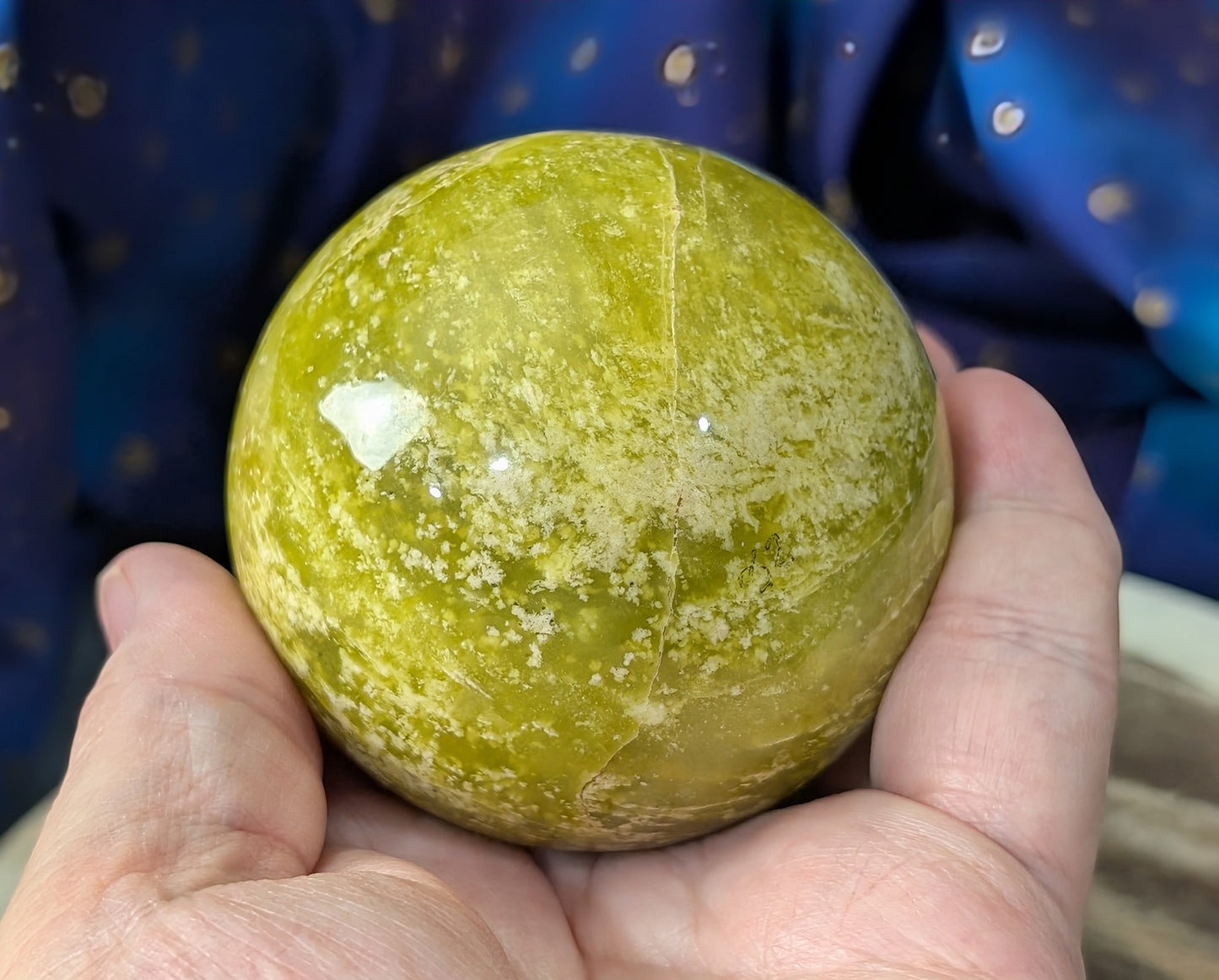 Natural Lizardite Sphere