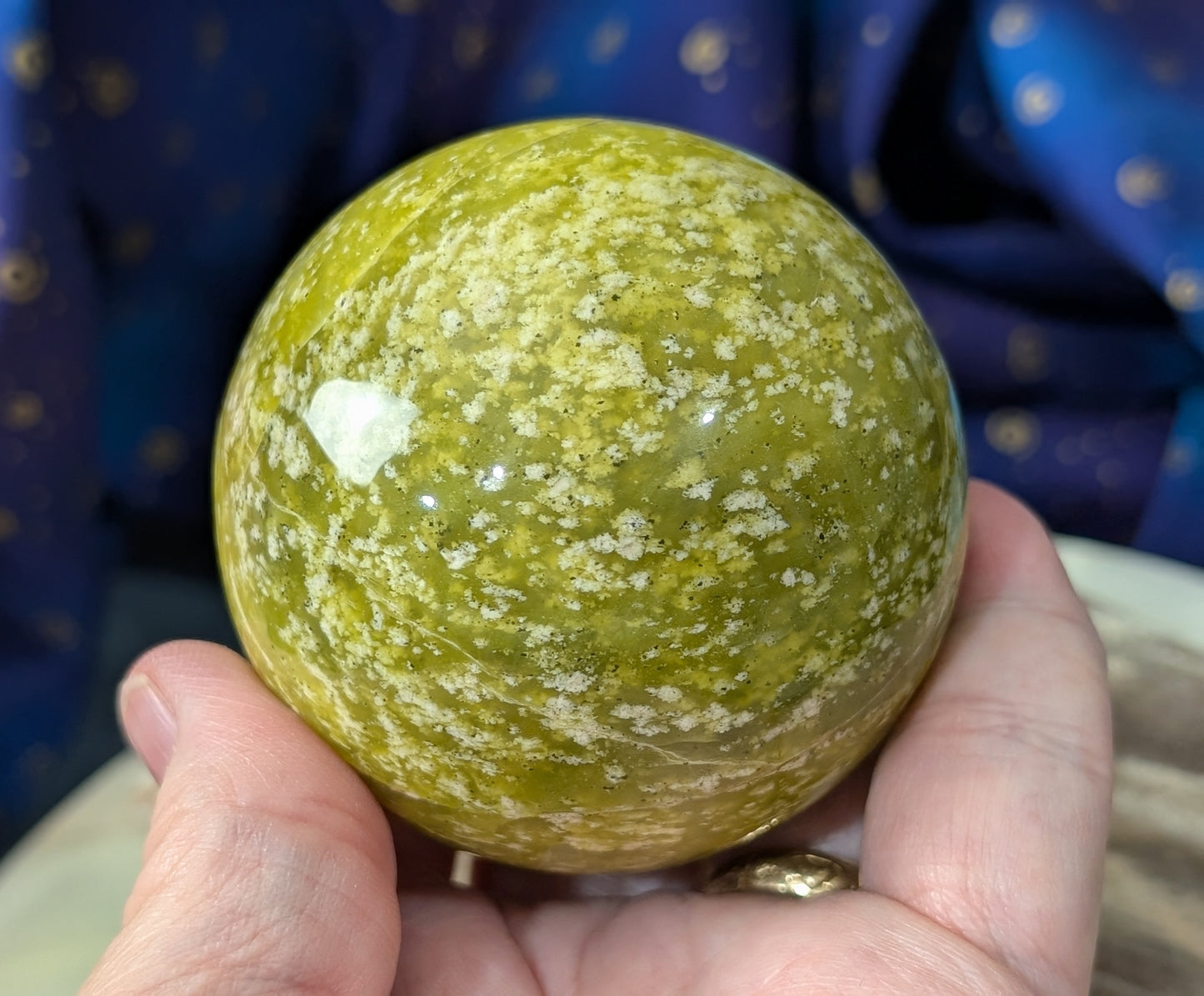 Natural Lizardite Sphere