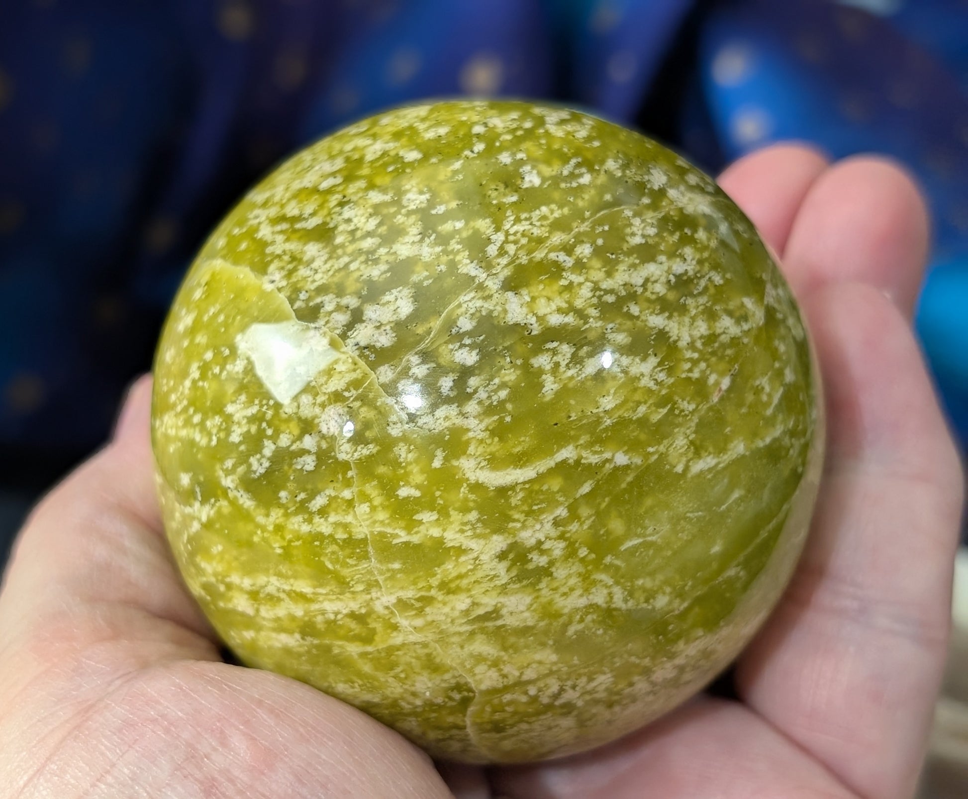 Natural Lizardite Sphere