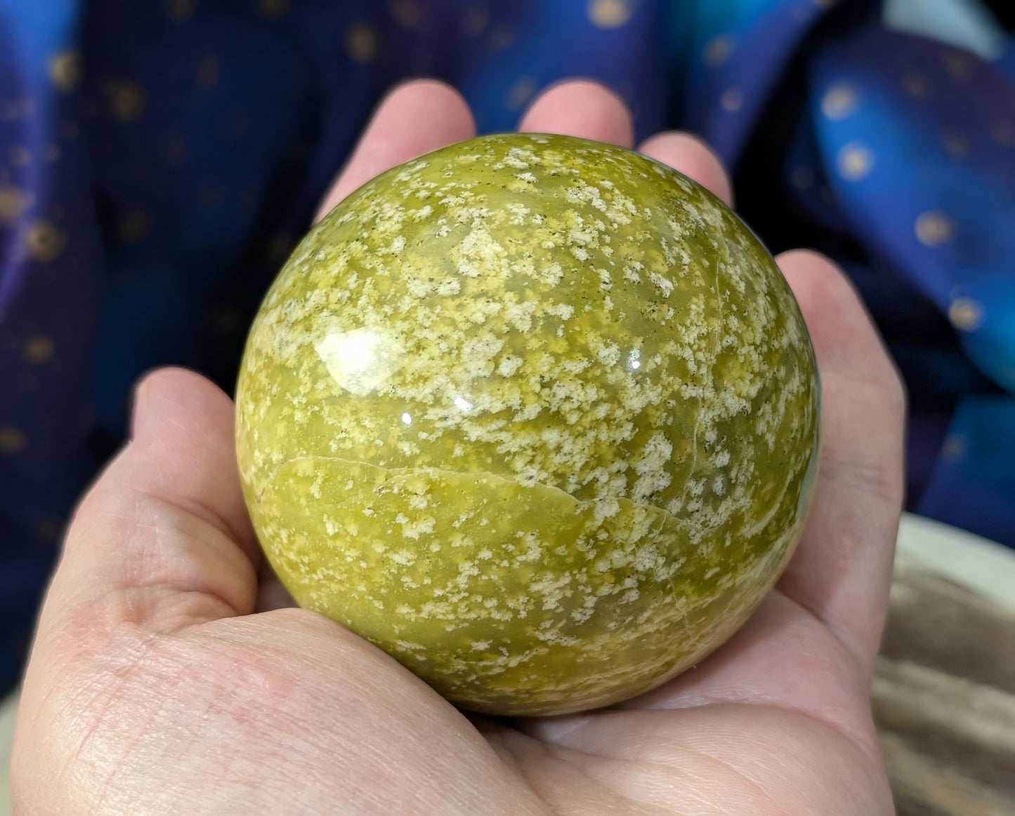 Natural Lizardite Sphere