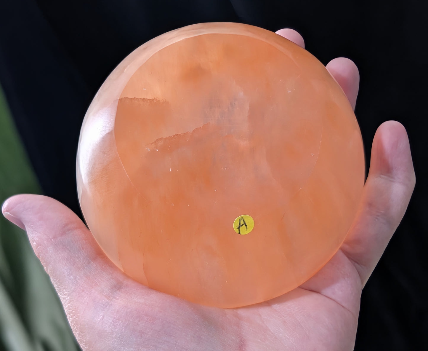 Natural Orange Selenite 4-inch Bowl