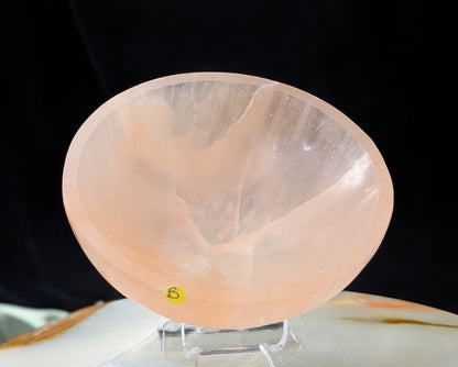 Natural Orange Selenite 4-inch Bowl