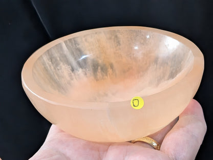 Natural Orange Selenite 4-inch Bowl
