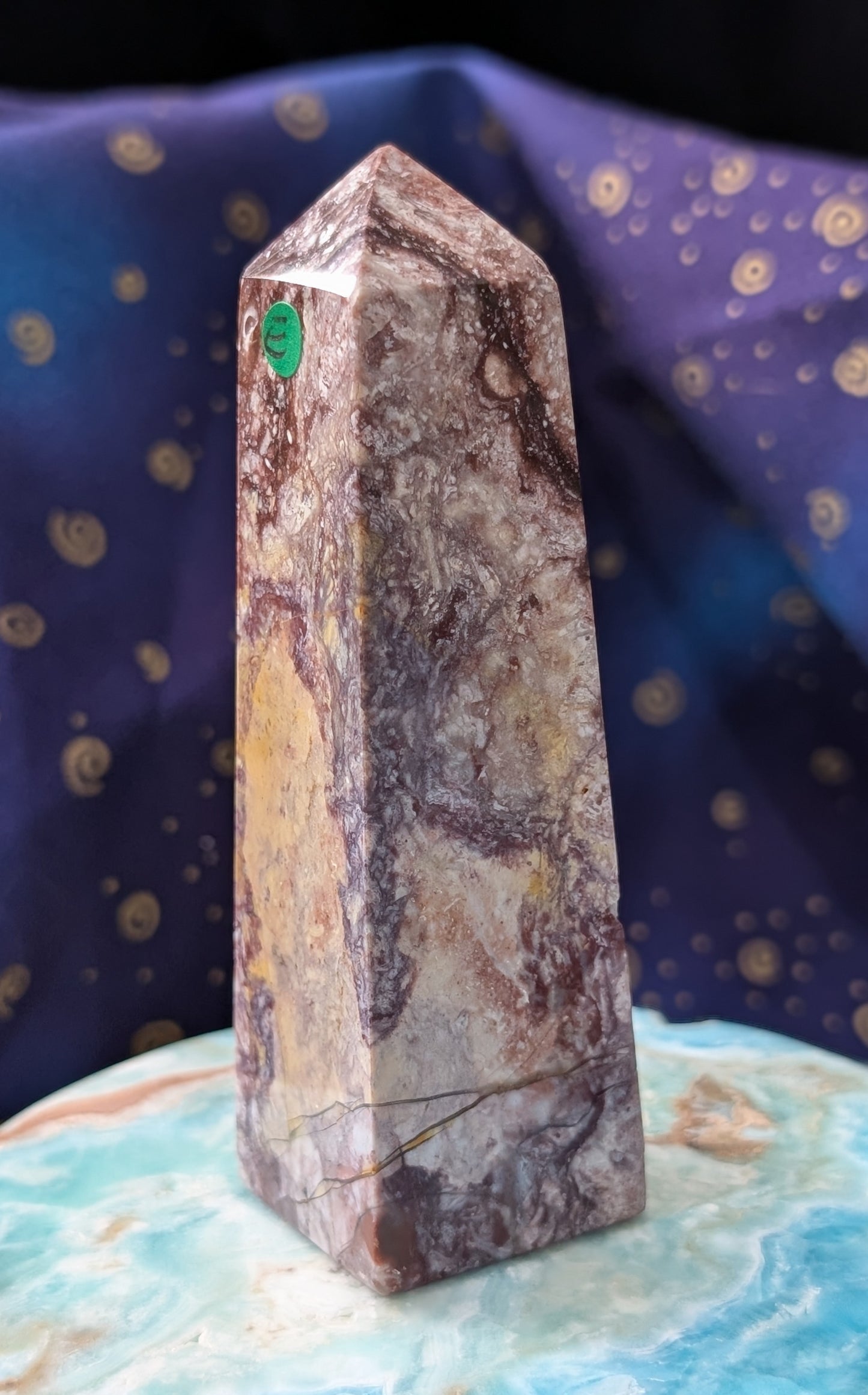 Natural Pink Chalcedony Tower