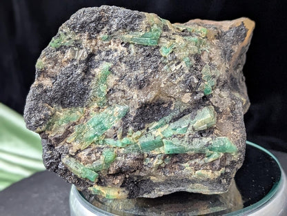 Natural Raw Emerald in Matrix Specimen 1C