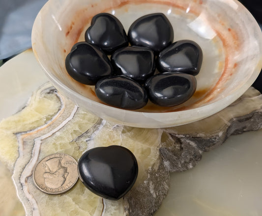 Natural Shungite Hearts