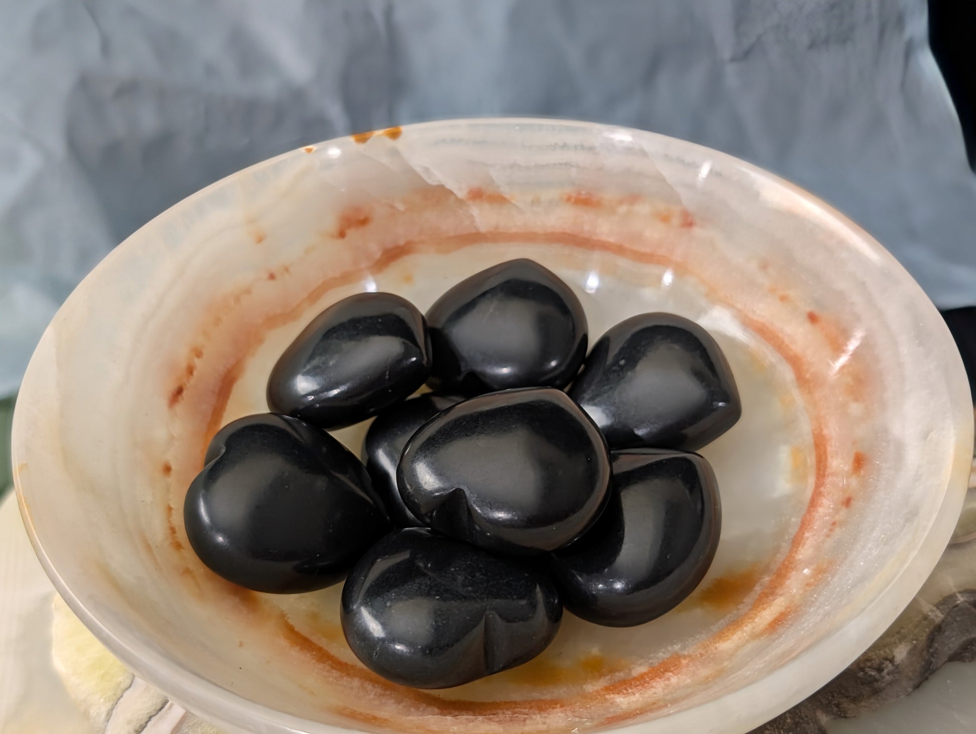 Natural Shungite Hearts