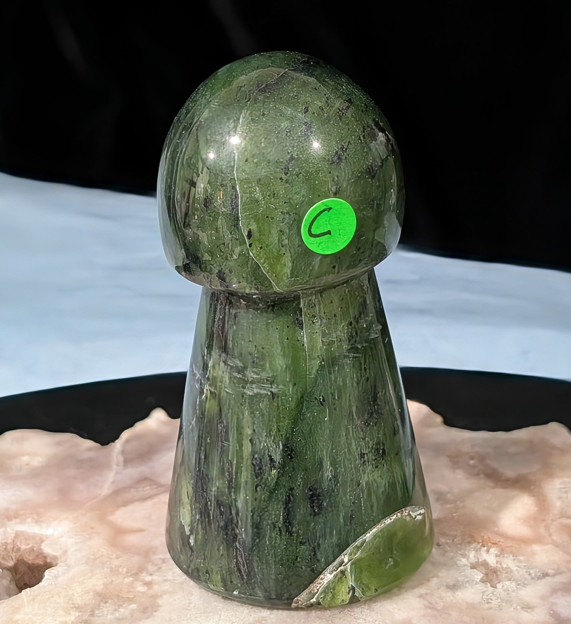 Nephrite Jade Mushroom C
