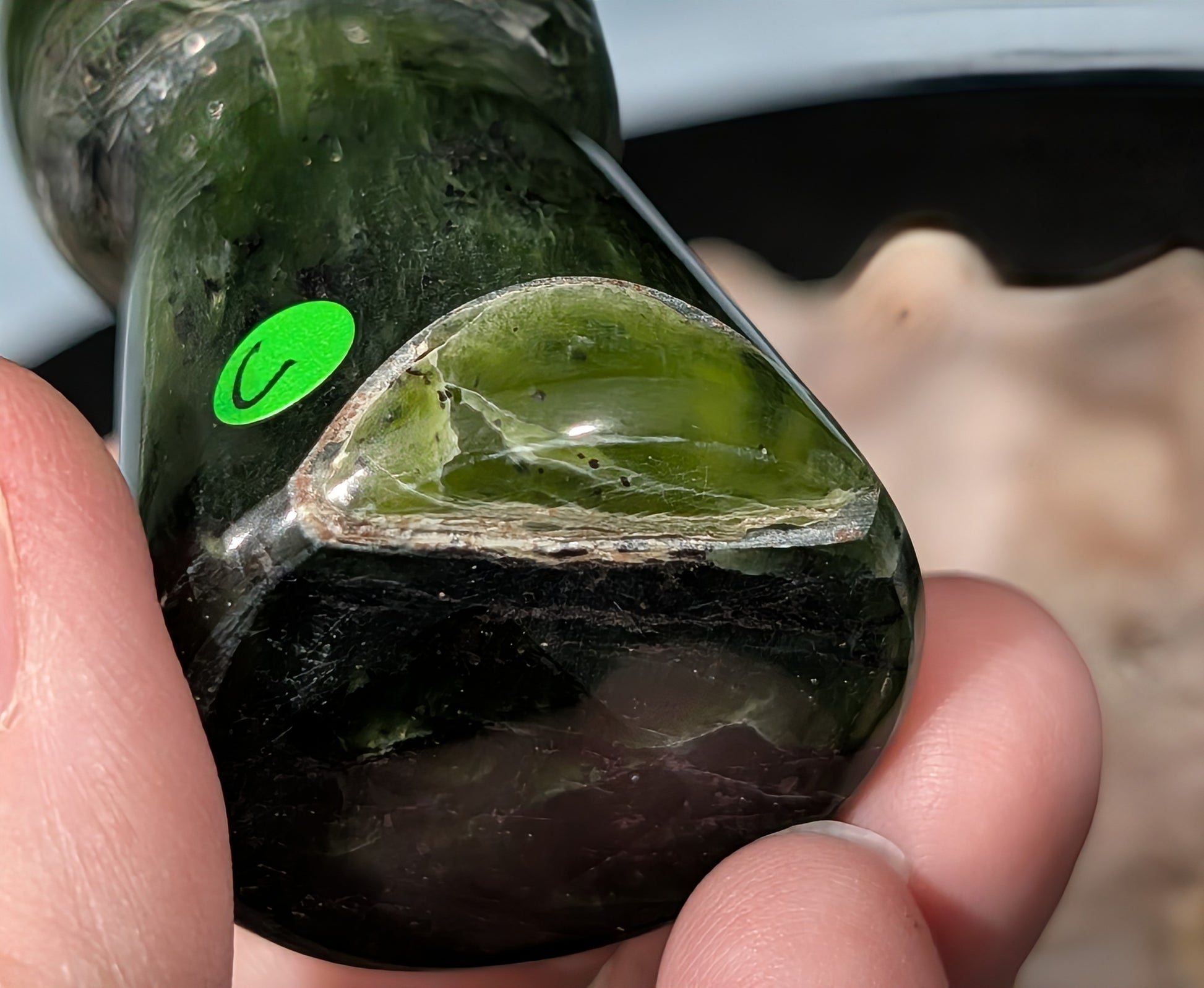 Nephrite Jade Mushroom C