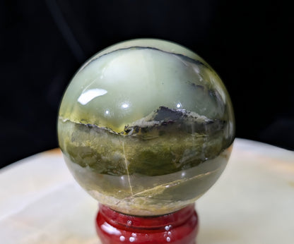 Nephrite Jade Sphere
