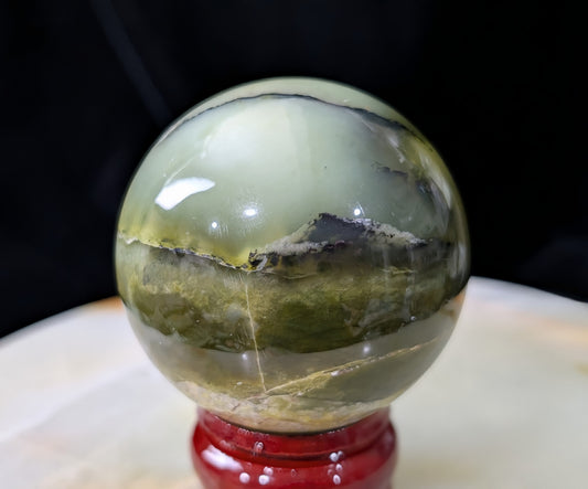 Nephrite Jade Sphere