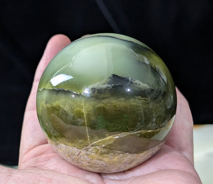 Nephrite Jade Sphere