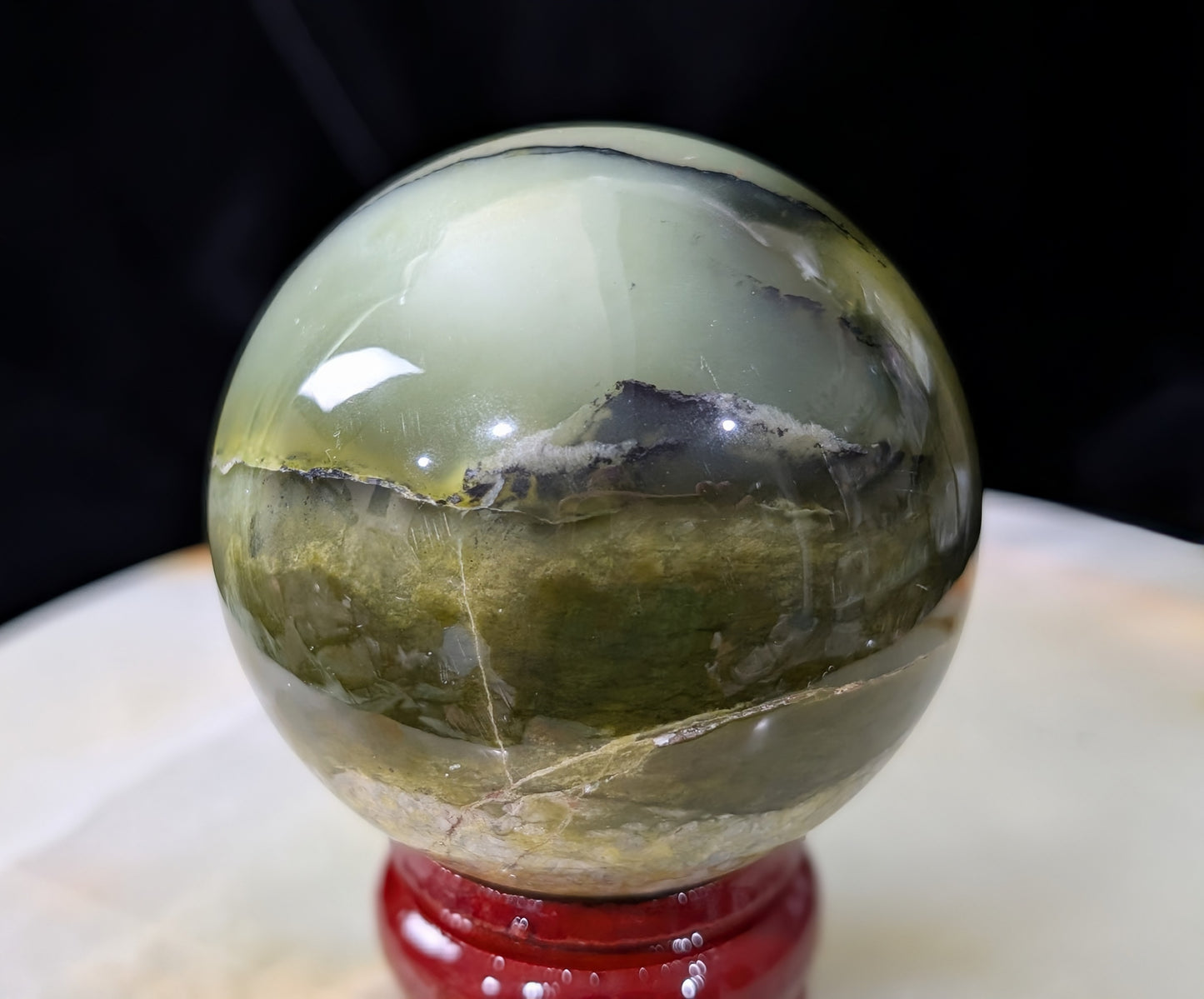 Nephrite Jade Sphere