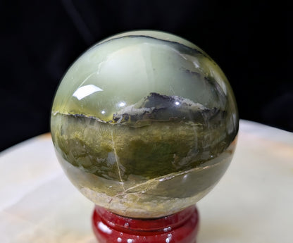 Nephrite Jade Sphere
