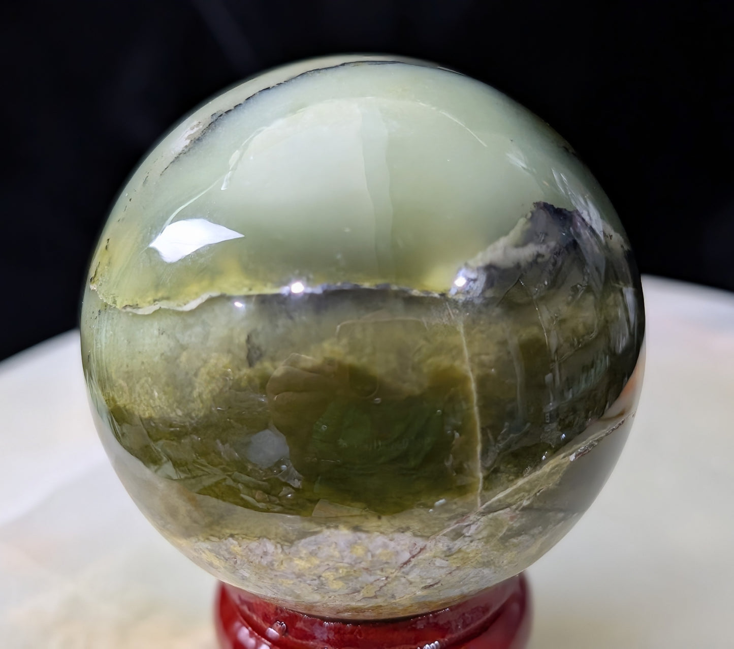 Nephrite Jade Sphere
