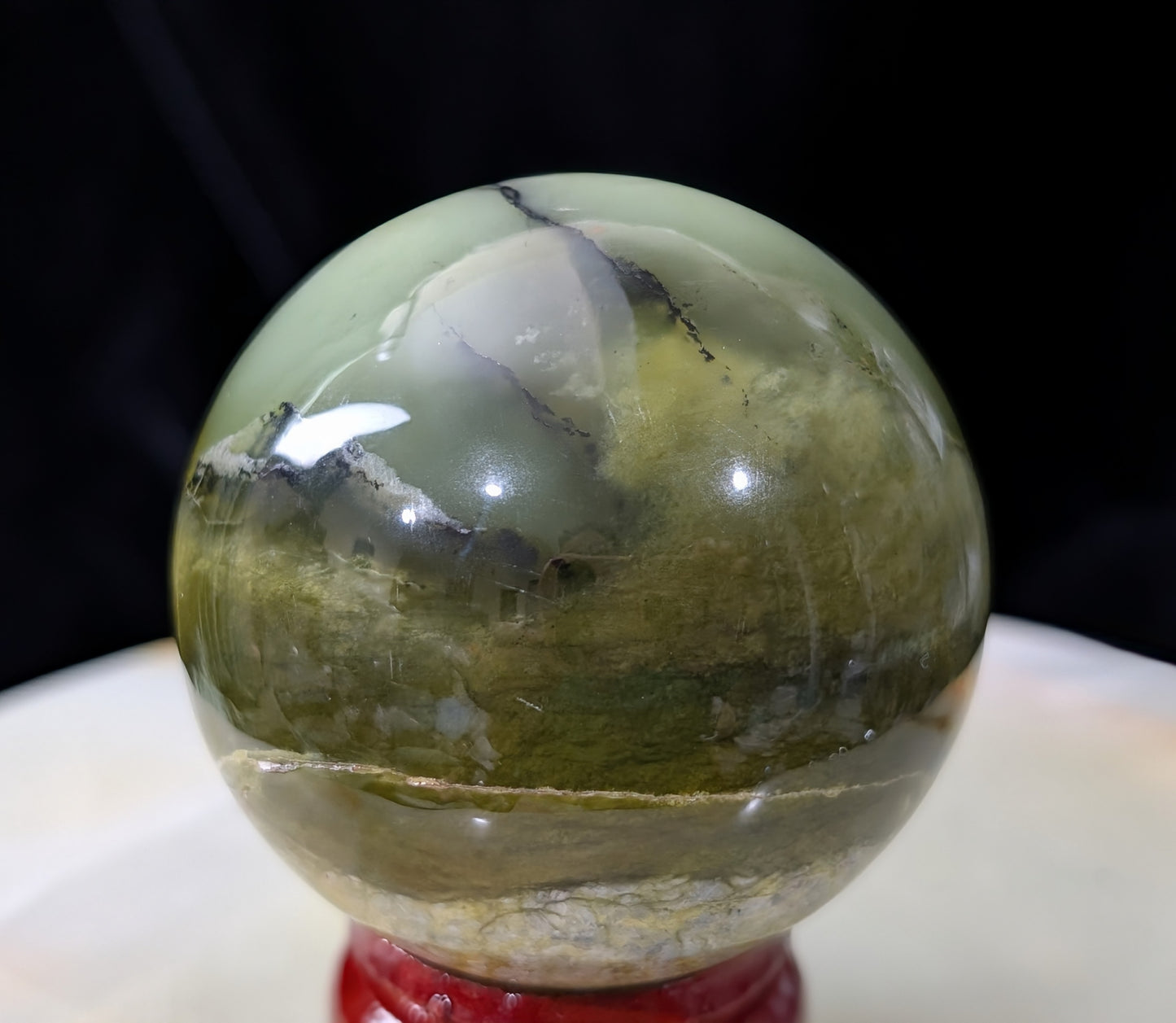 Nephrite Jade Sphere