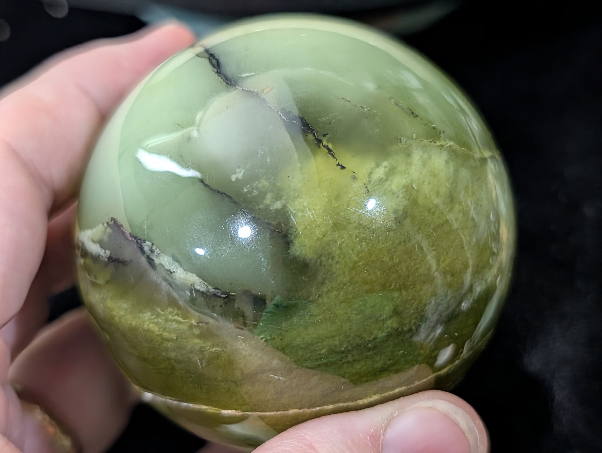 Nephrite Jade Sphere