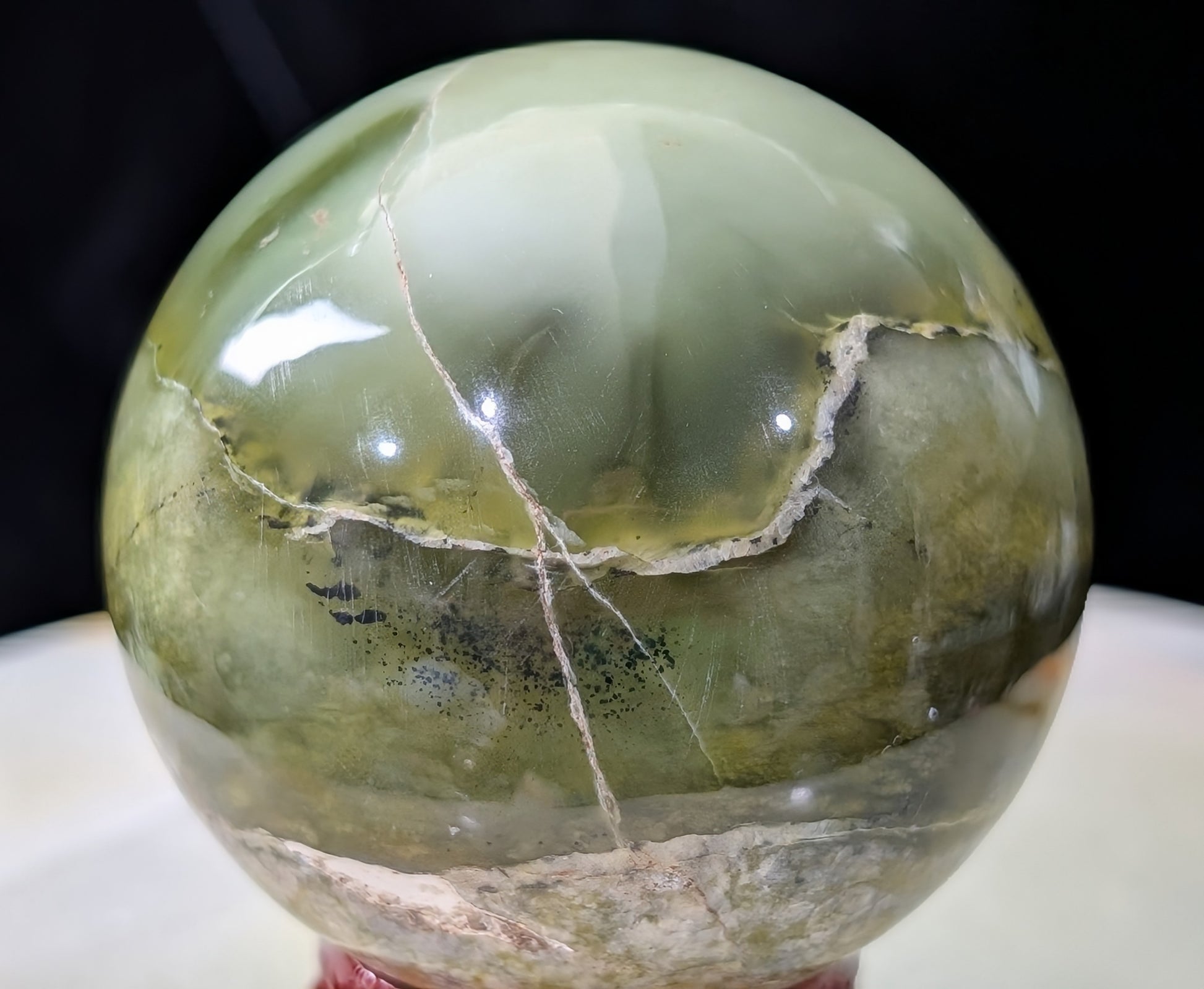 Nephrite Jade Sphere