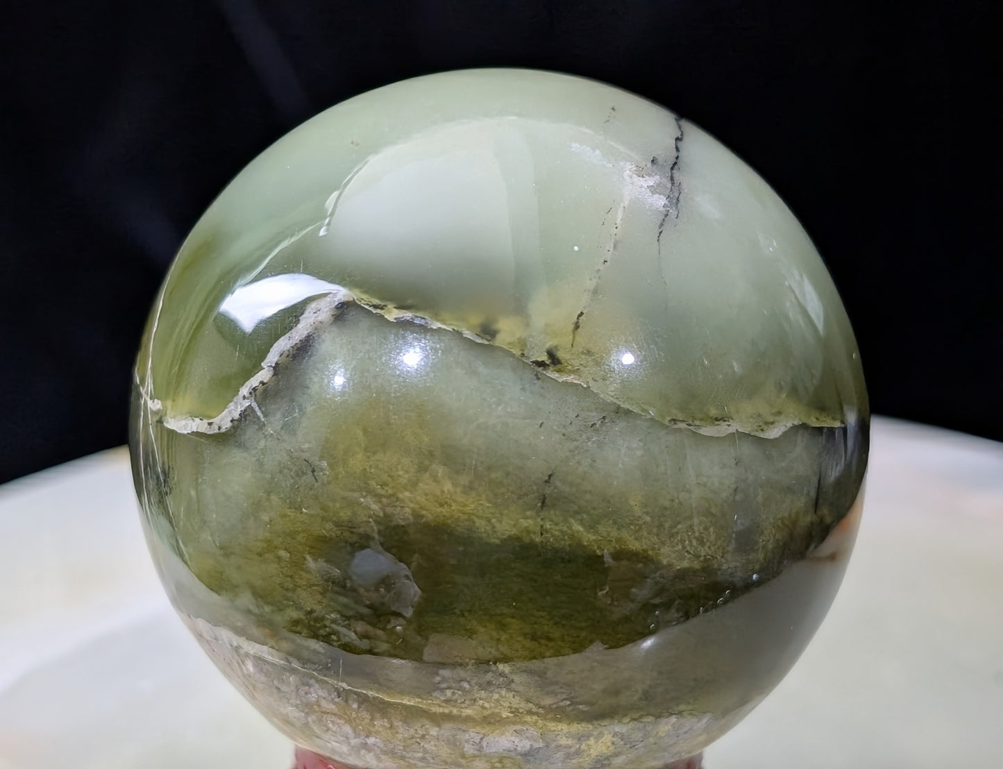 Nephrite Jade Sphere