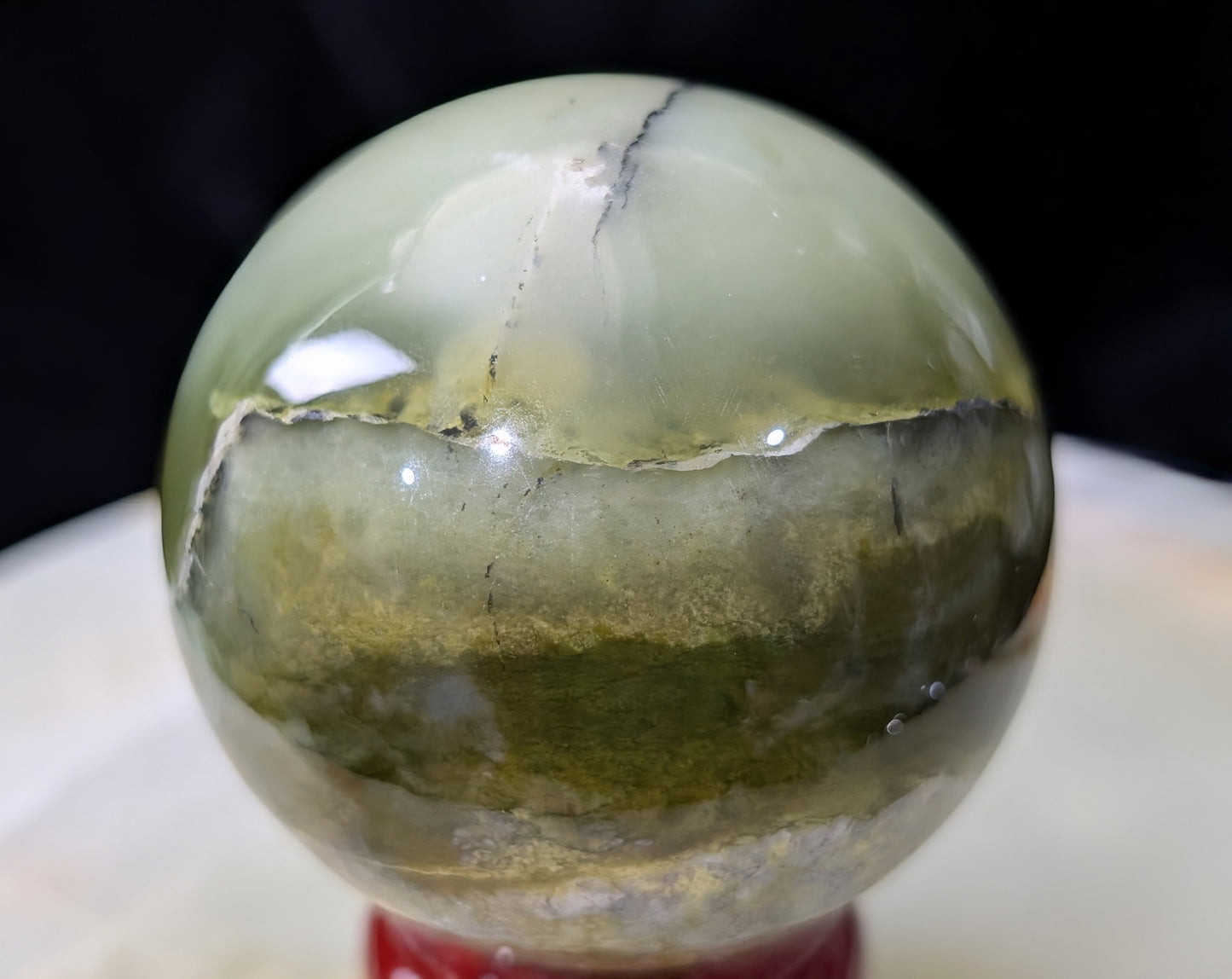 Nephrite Jade Sphere