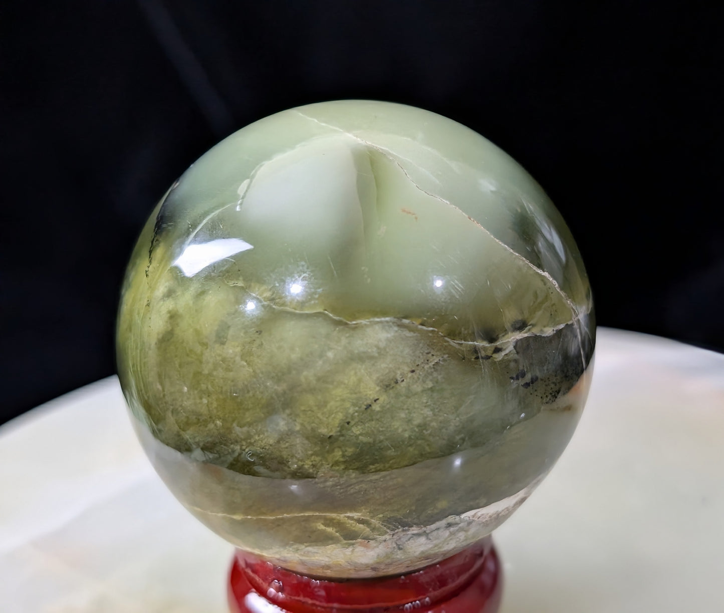 Nephrite Jade Sphere