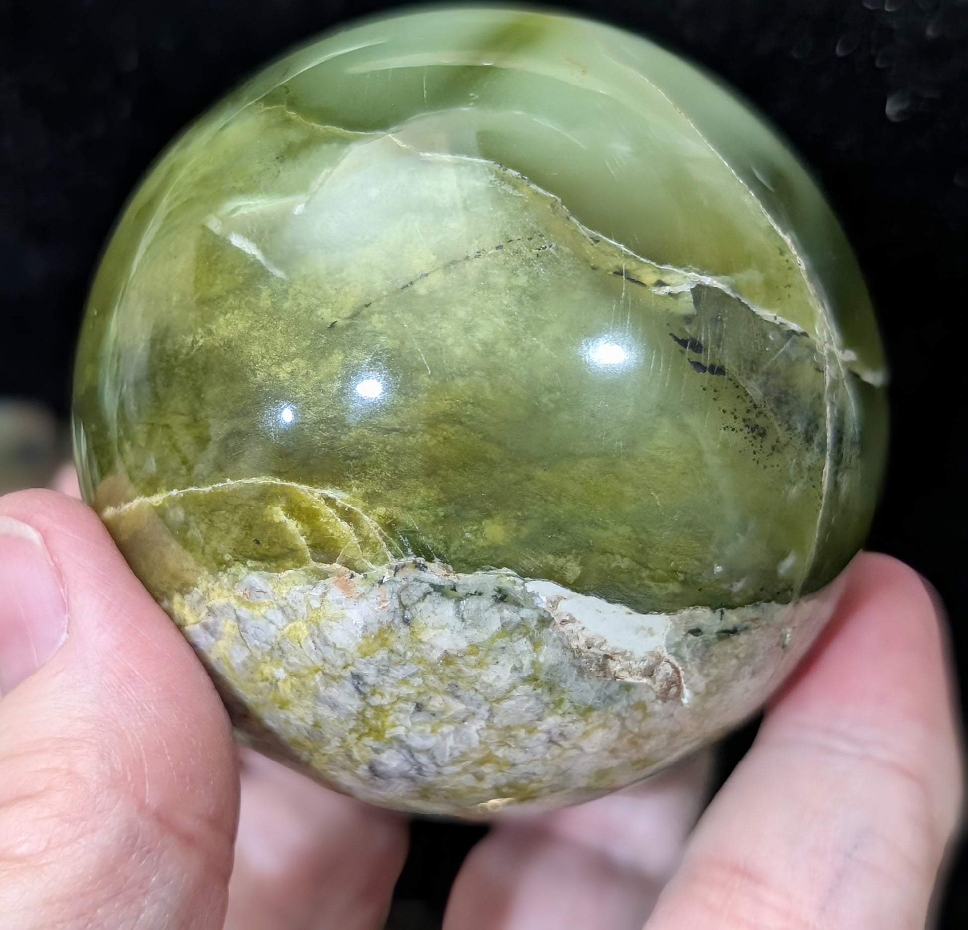 Nephrite Jade Sphere