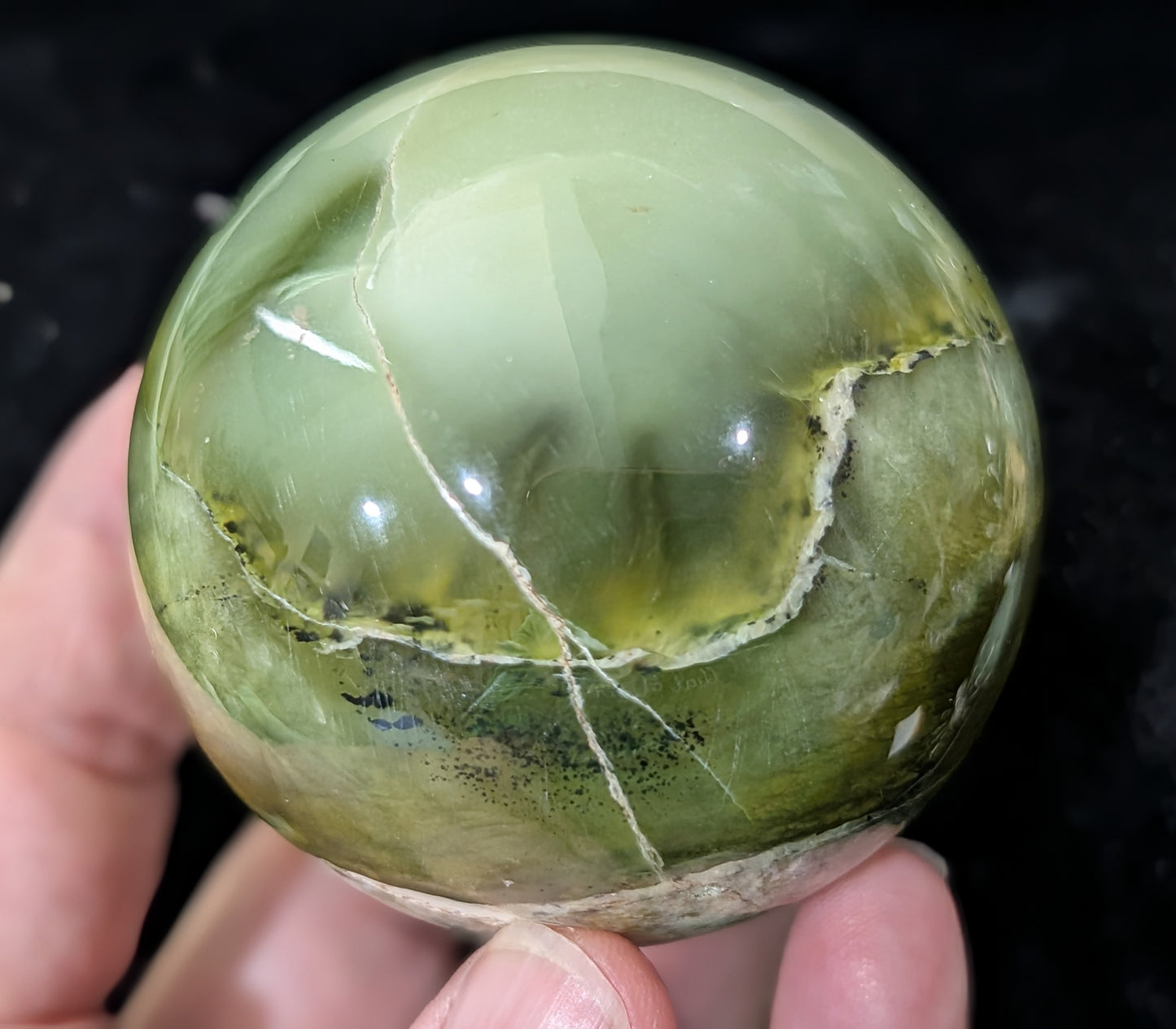 Nephrite Jade Sphere