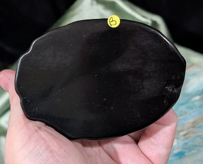 Obsidian Meditating Sloth Figurine