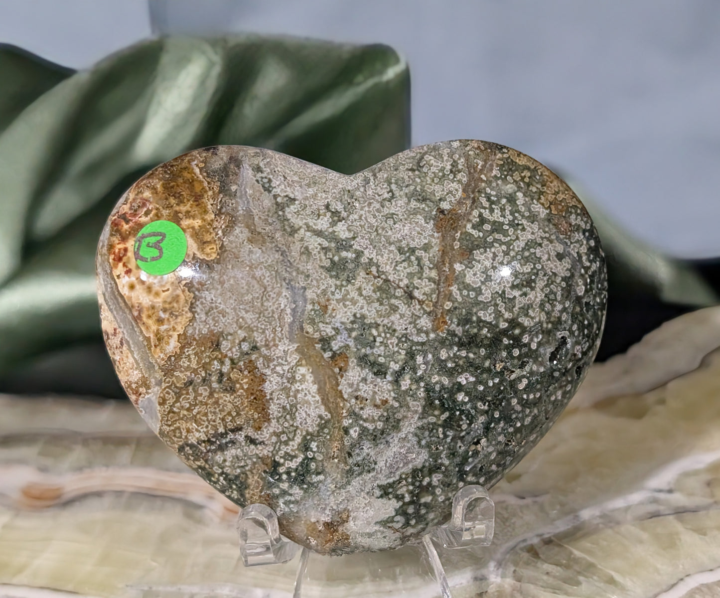 Ocean Jasper Heart