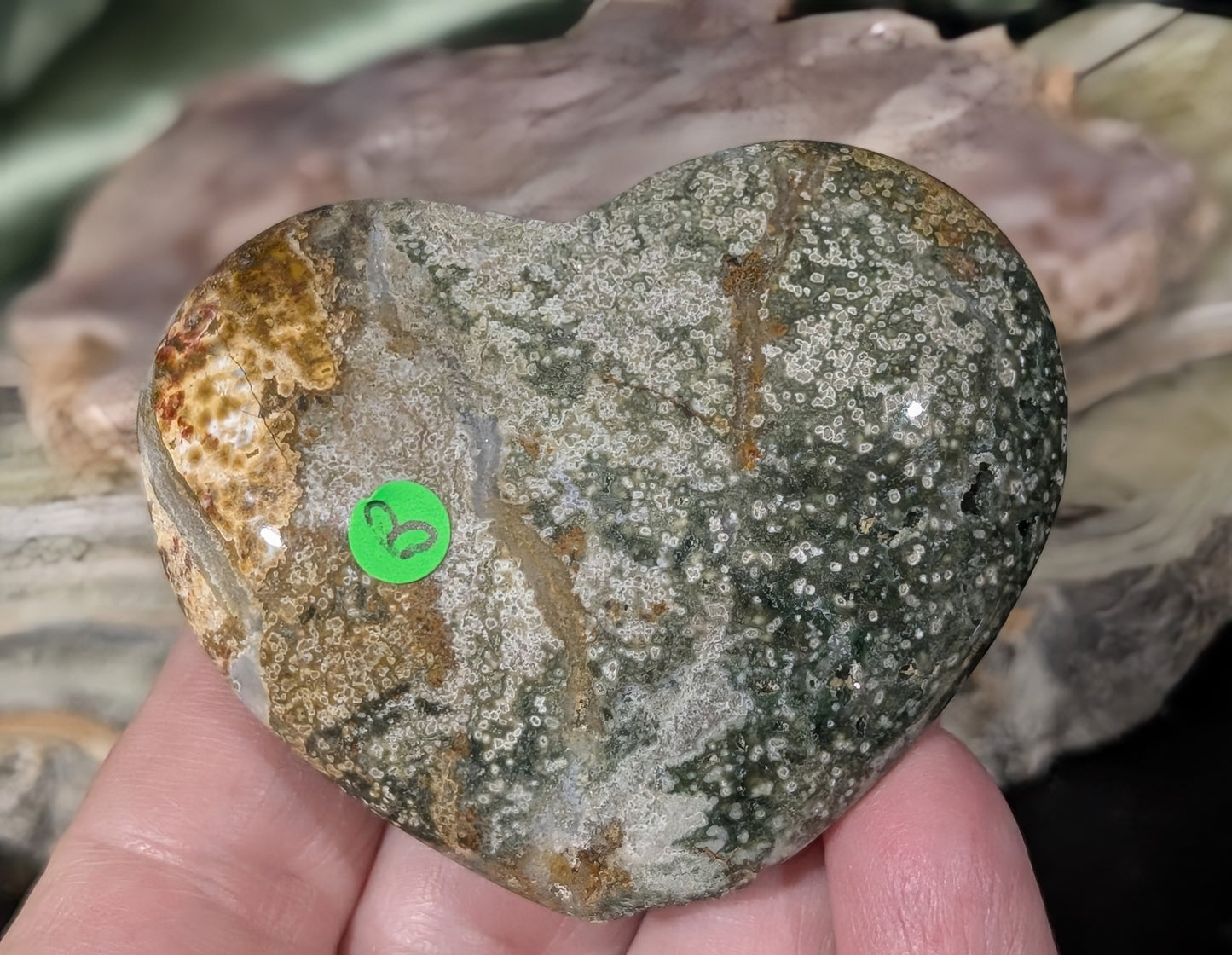 Ocean Jasper Heart