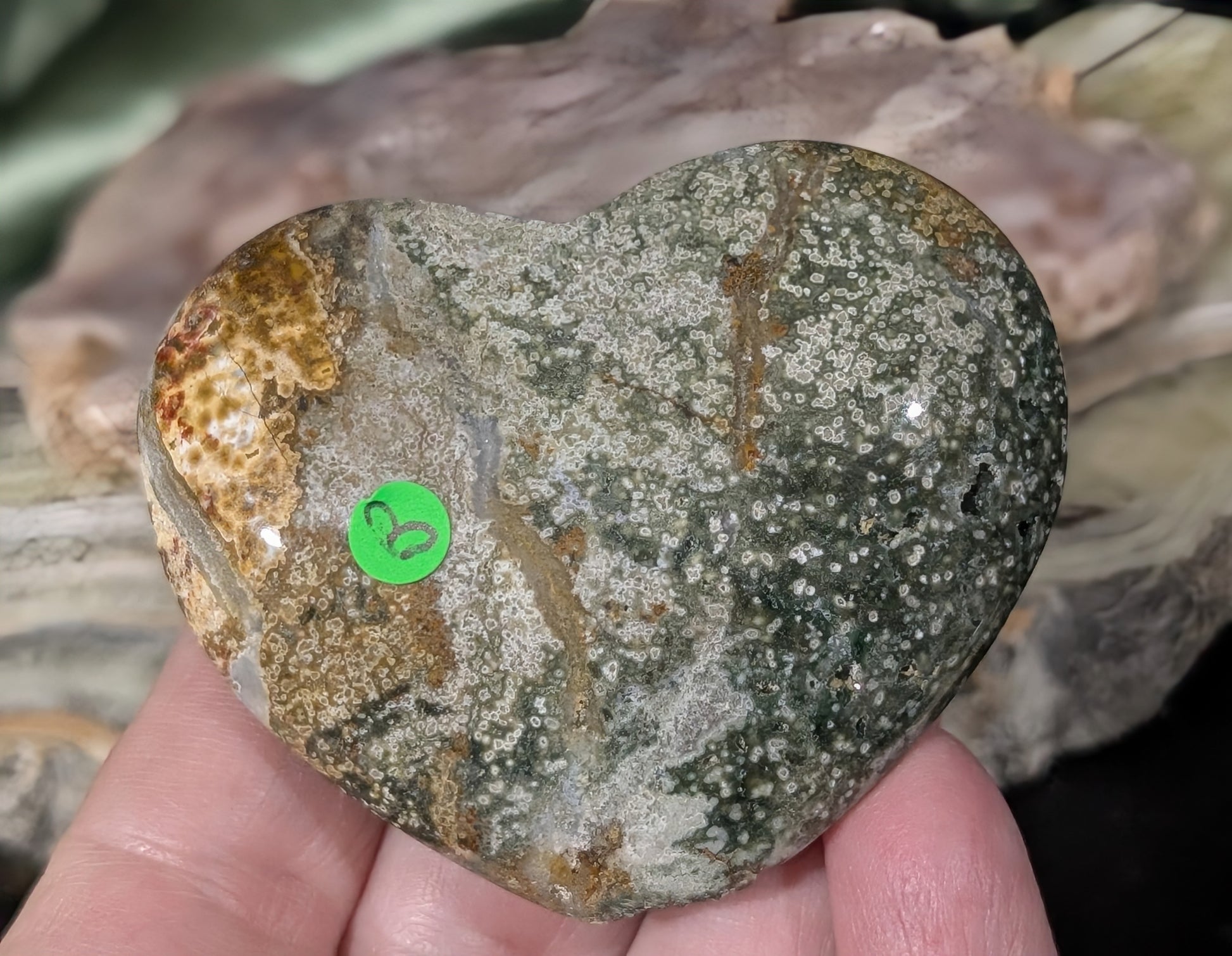 Ocean Jasper Heart