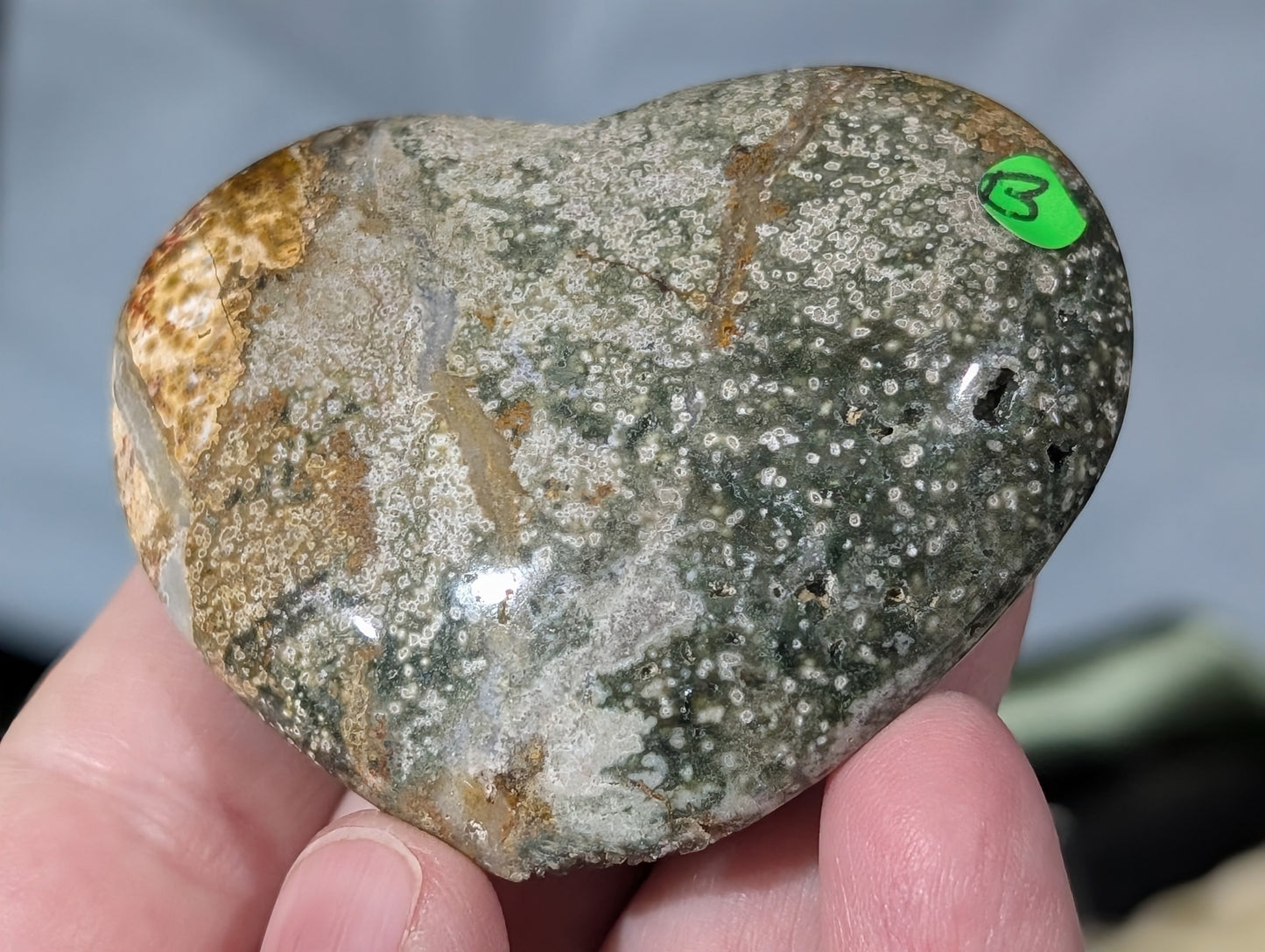 Ocean Jasper Heart
