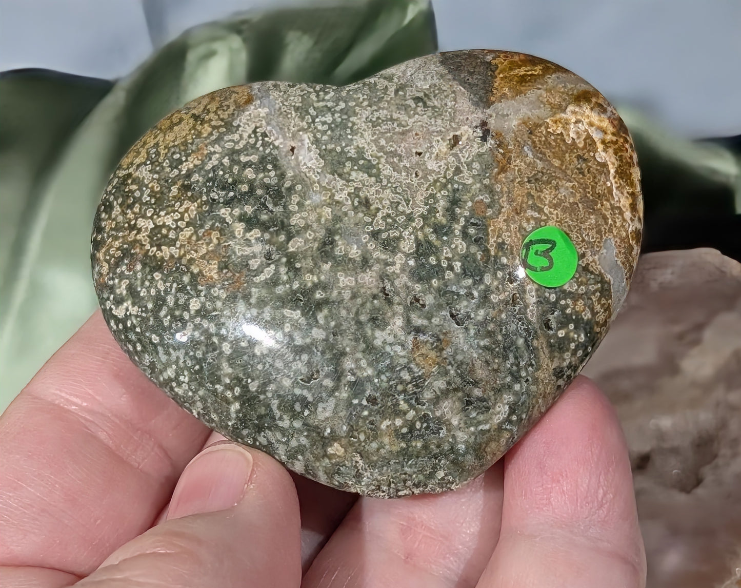 Ocean Jasper Heart