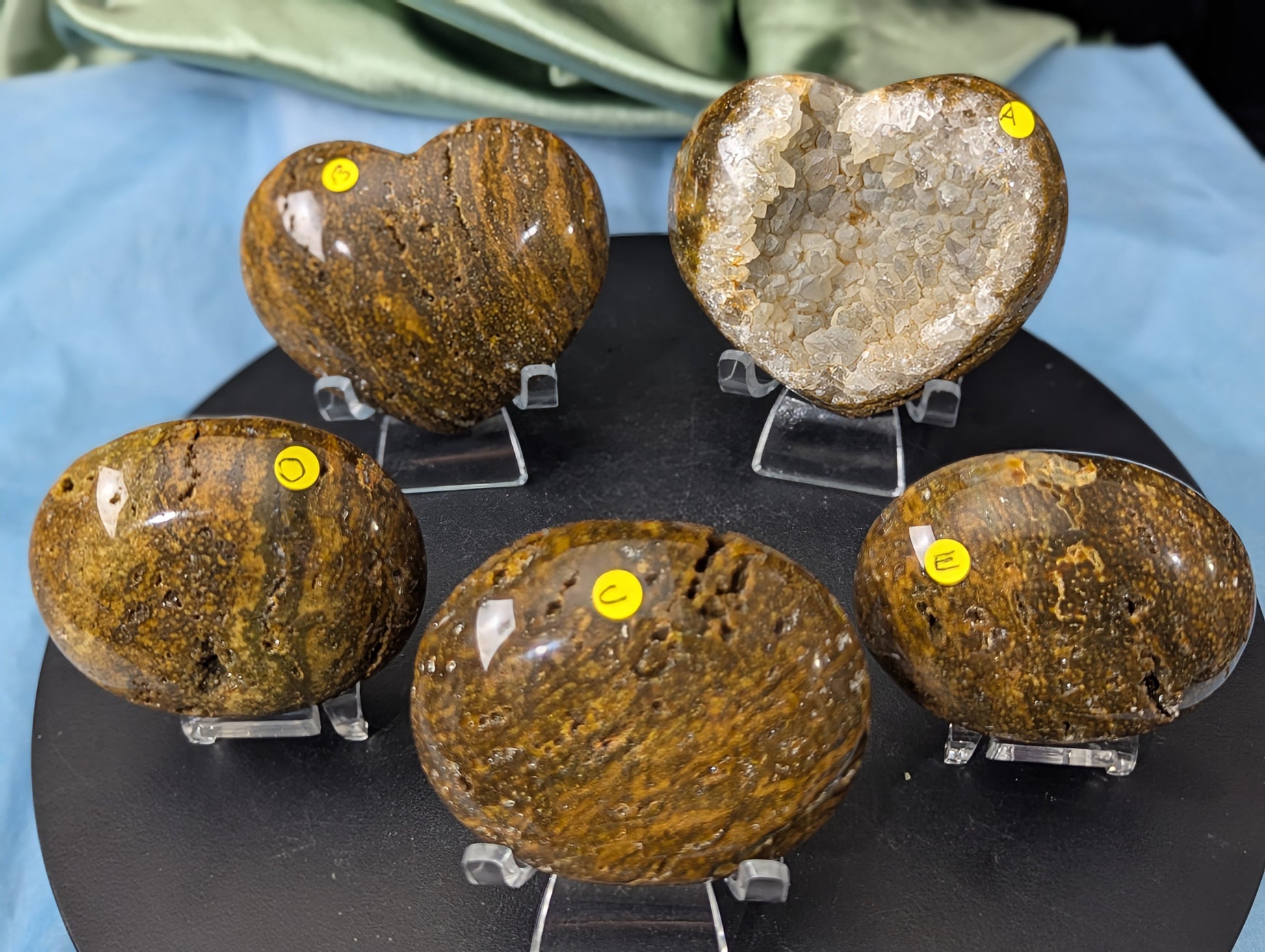 Ocean Jasper Hearts and Palms