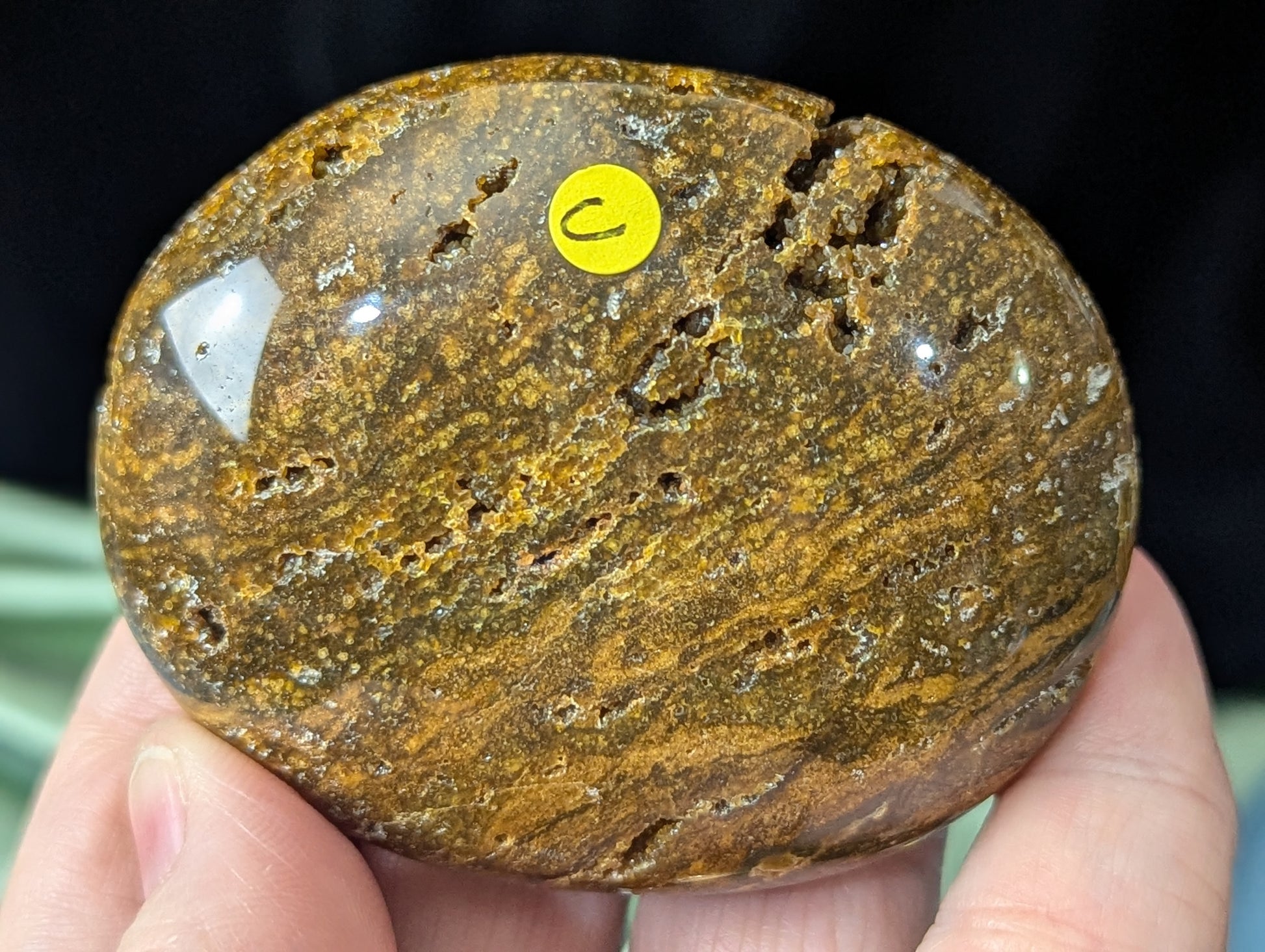 Ocean Jasper Palm Stone 