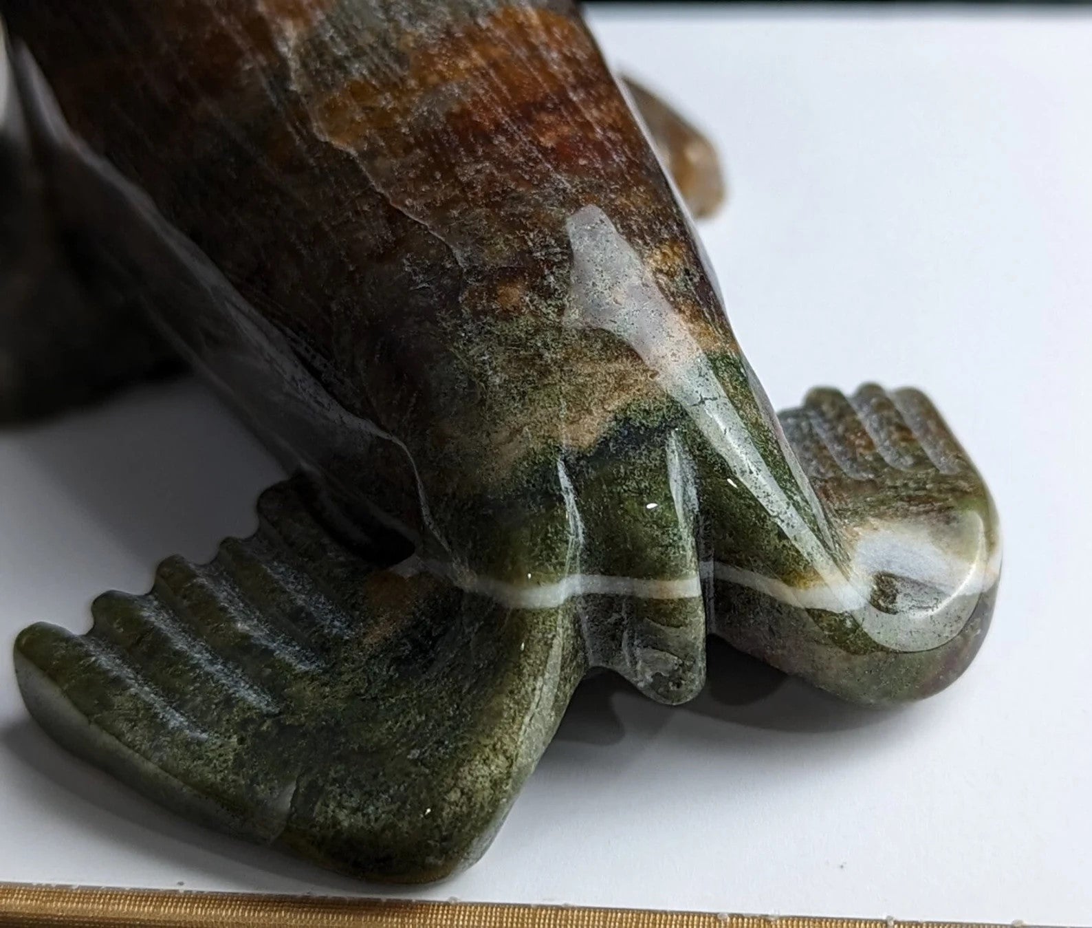 Ocean Jasper Seal Figurine