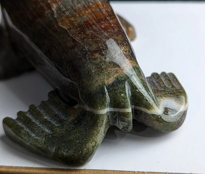 Ocean Jasper Seal Figurine
