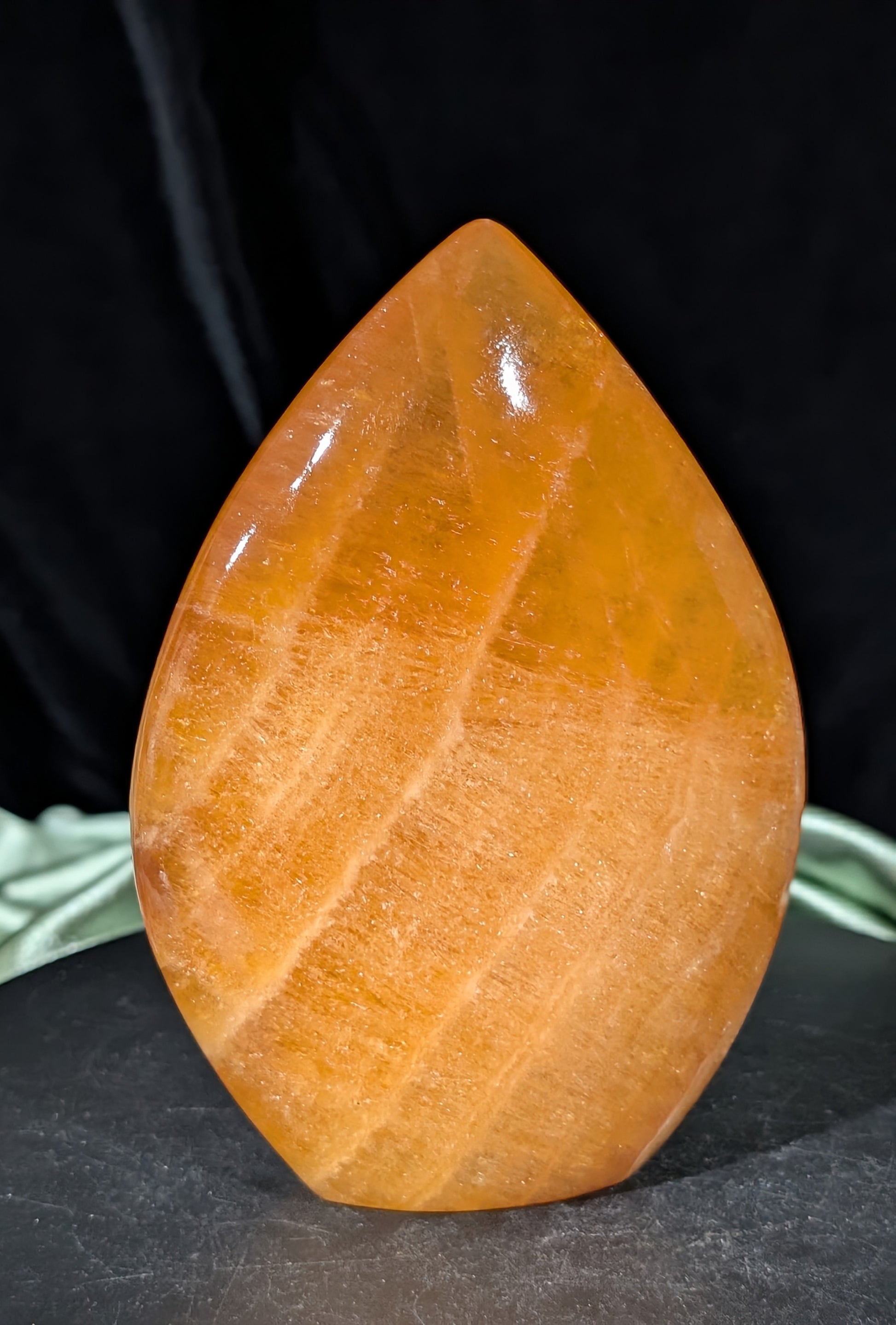 Orange Calcite Freeform Flame 1B