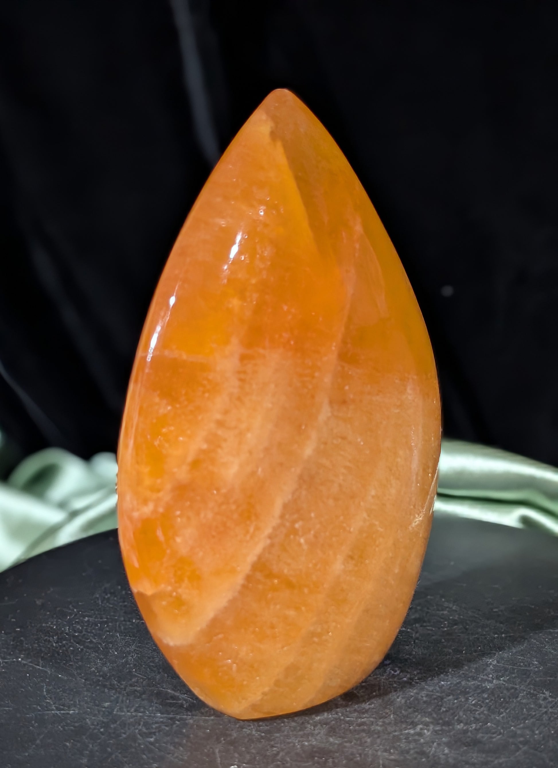 Orange Calcite Freeform Flame 1E