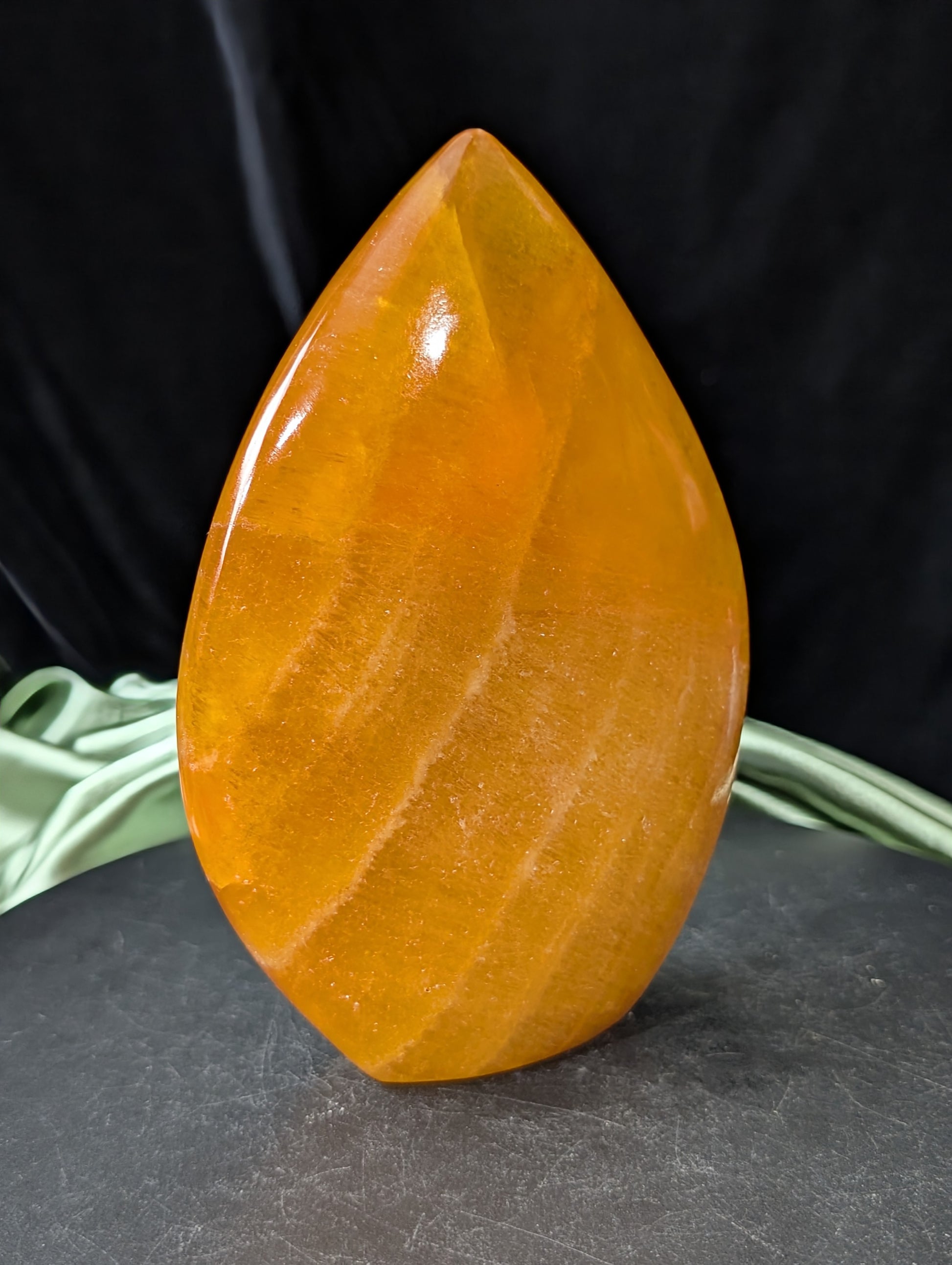 Orange Calcite Freeform Flame 1F