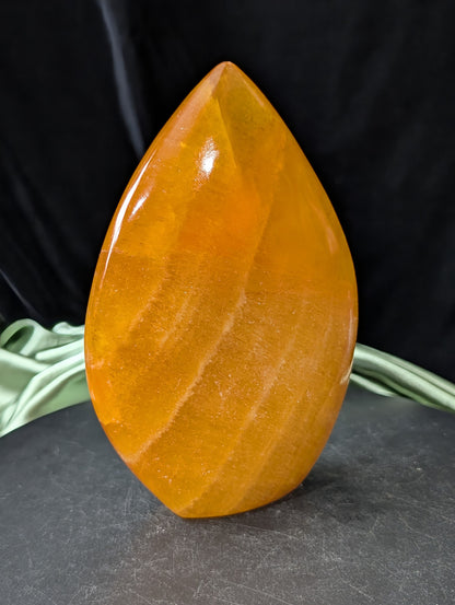 Orange Calcite Freeform Flame 1F