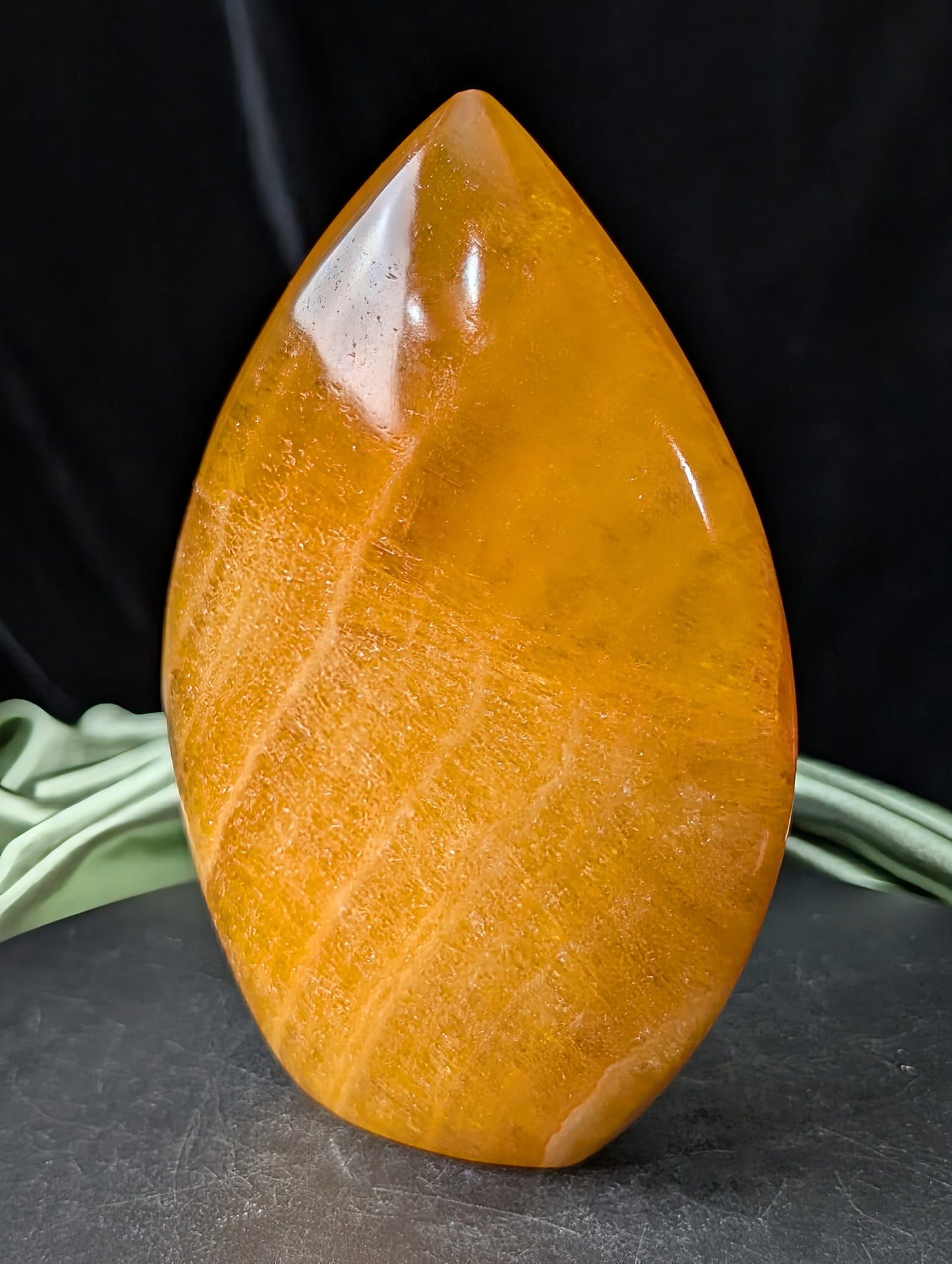 Orange Calcite Freeform Flame 1G