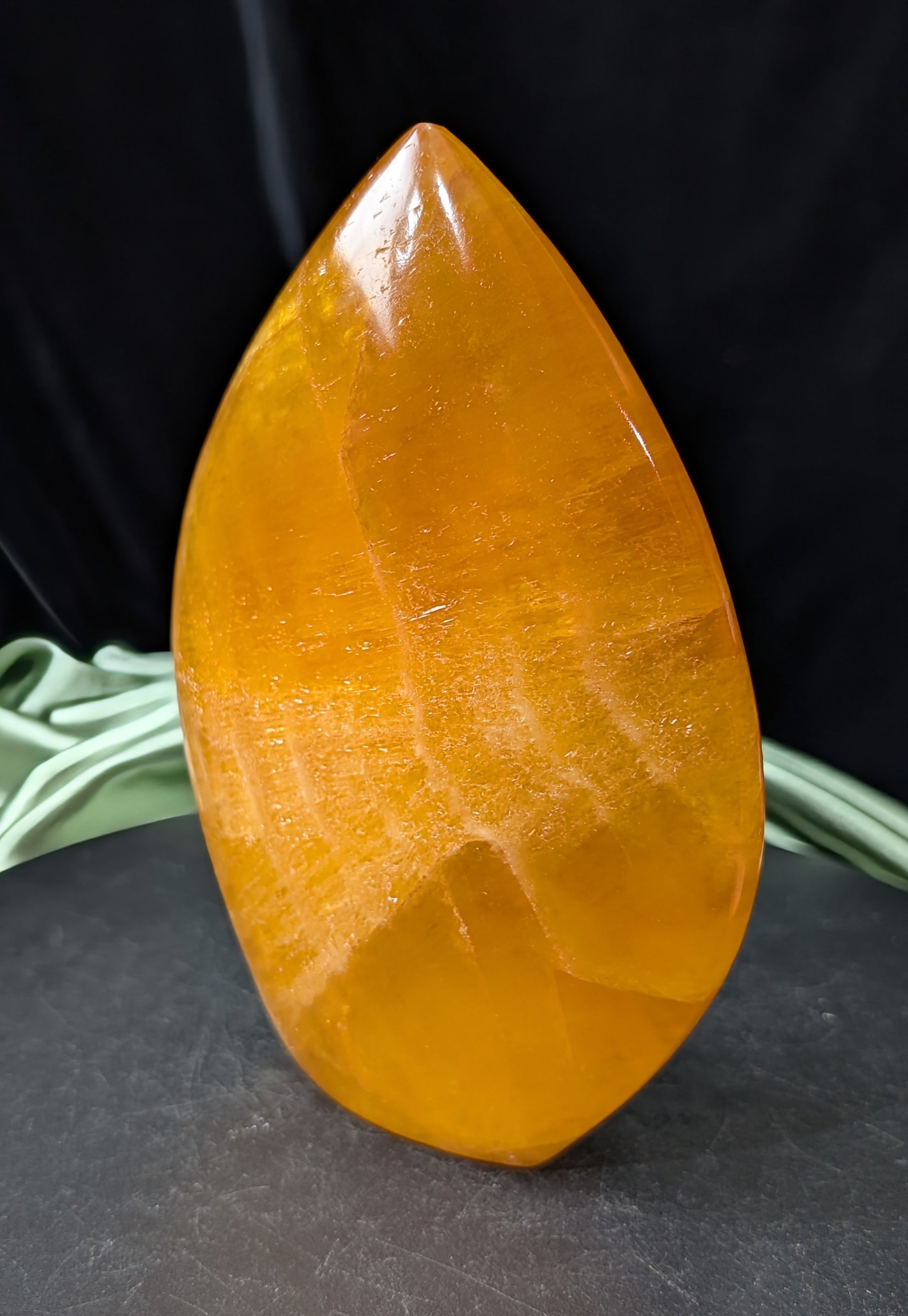 Orange Calcite Freeform Flame 1H