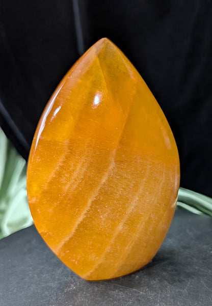 Orange Calcite Freeform Flame 1I