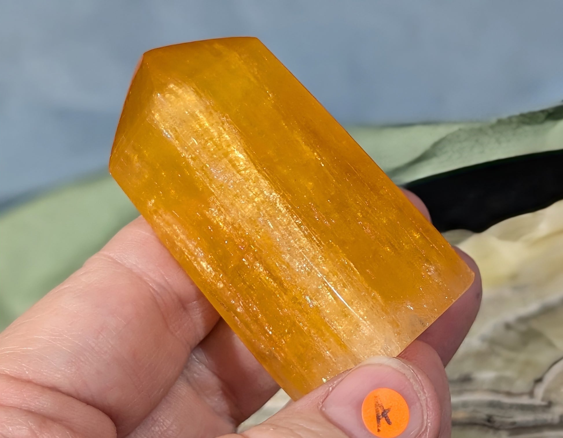 Orange Calcite Tower