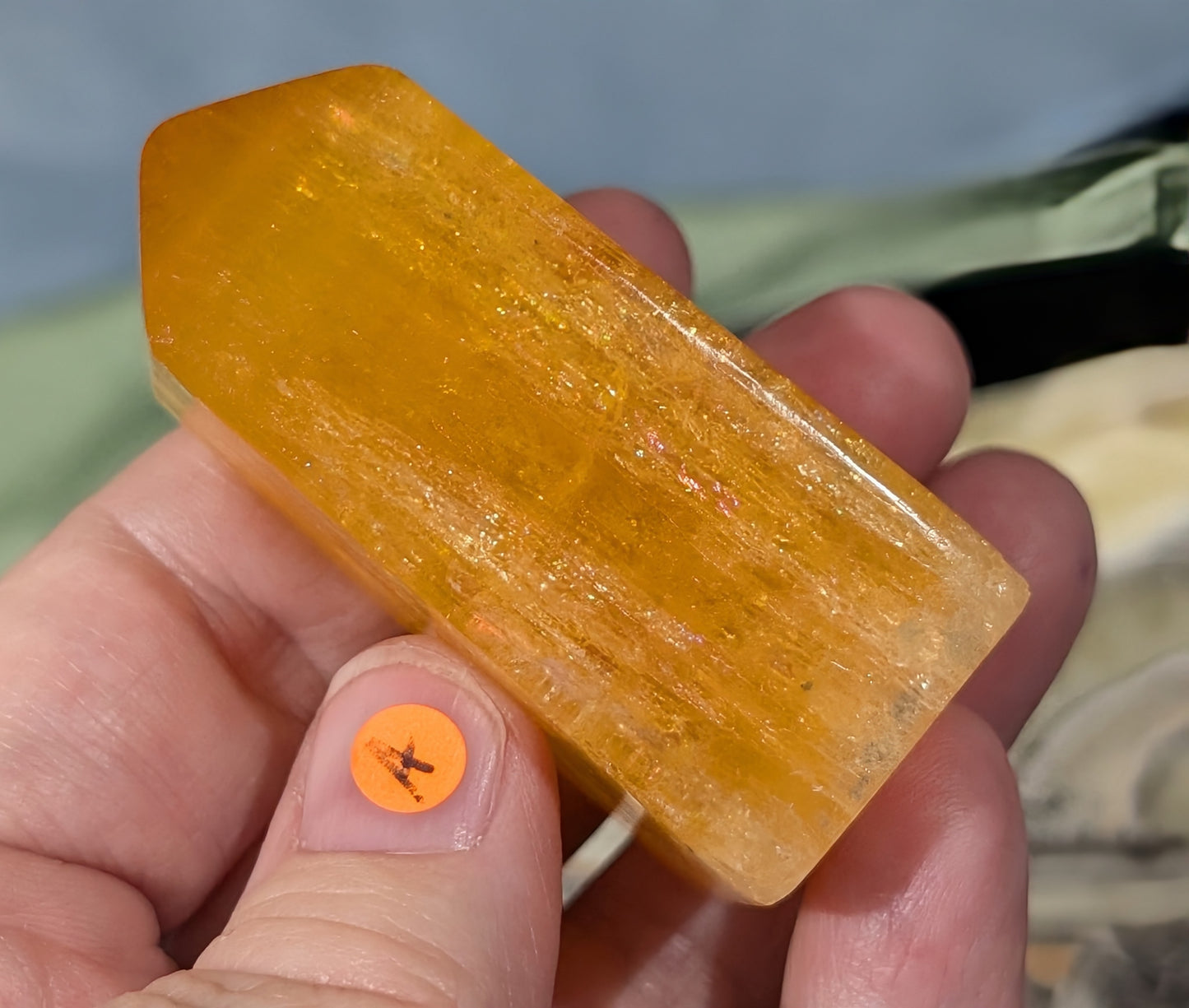 Orange Calcite Tower