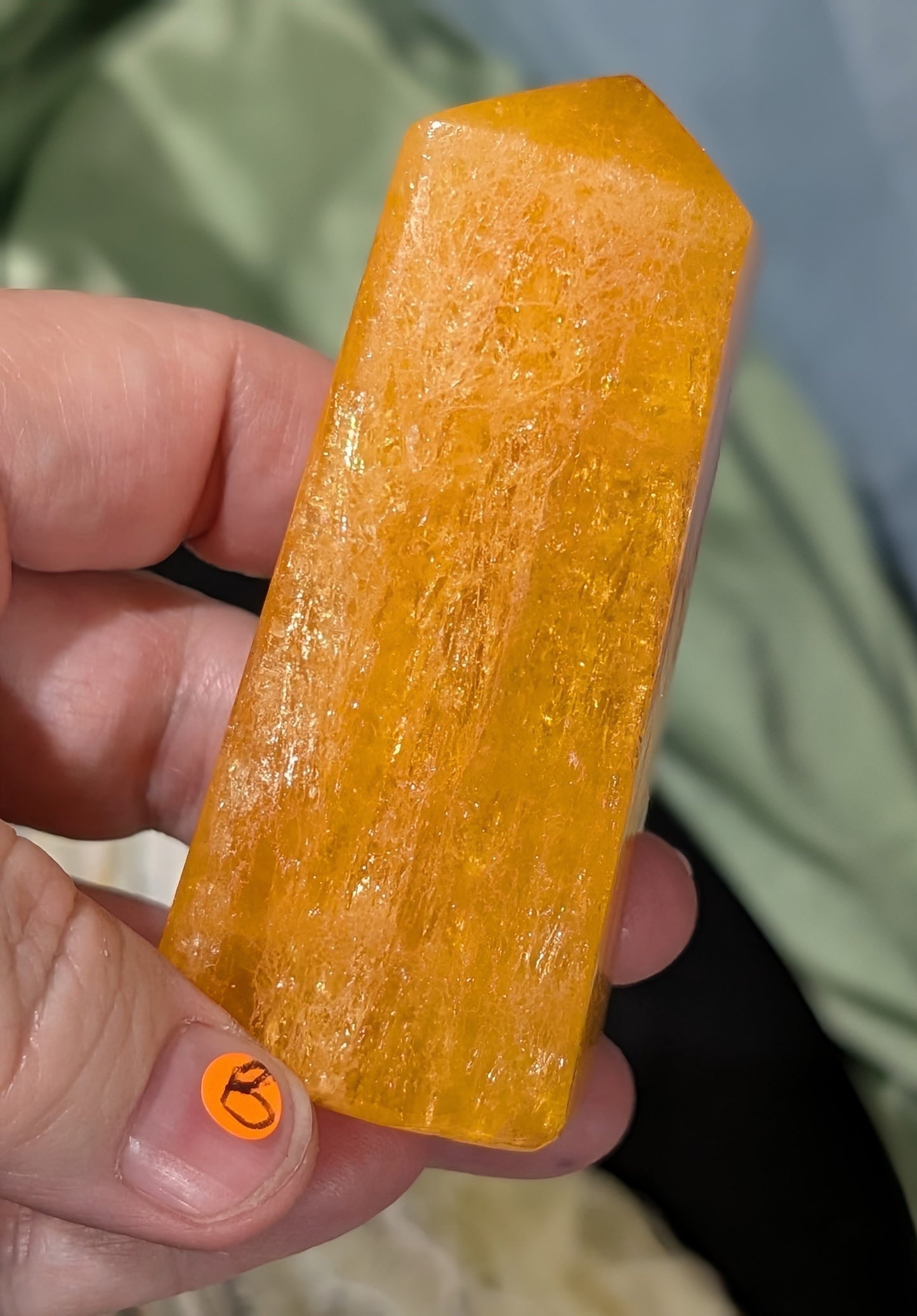 Orange Calcite Tower