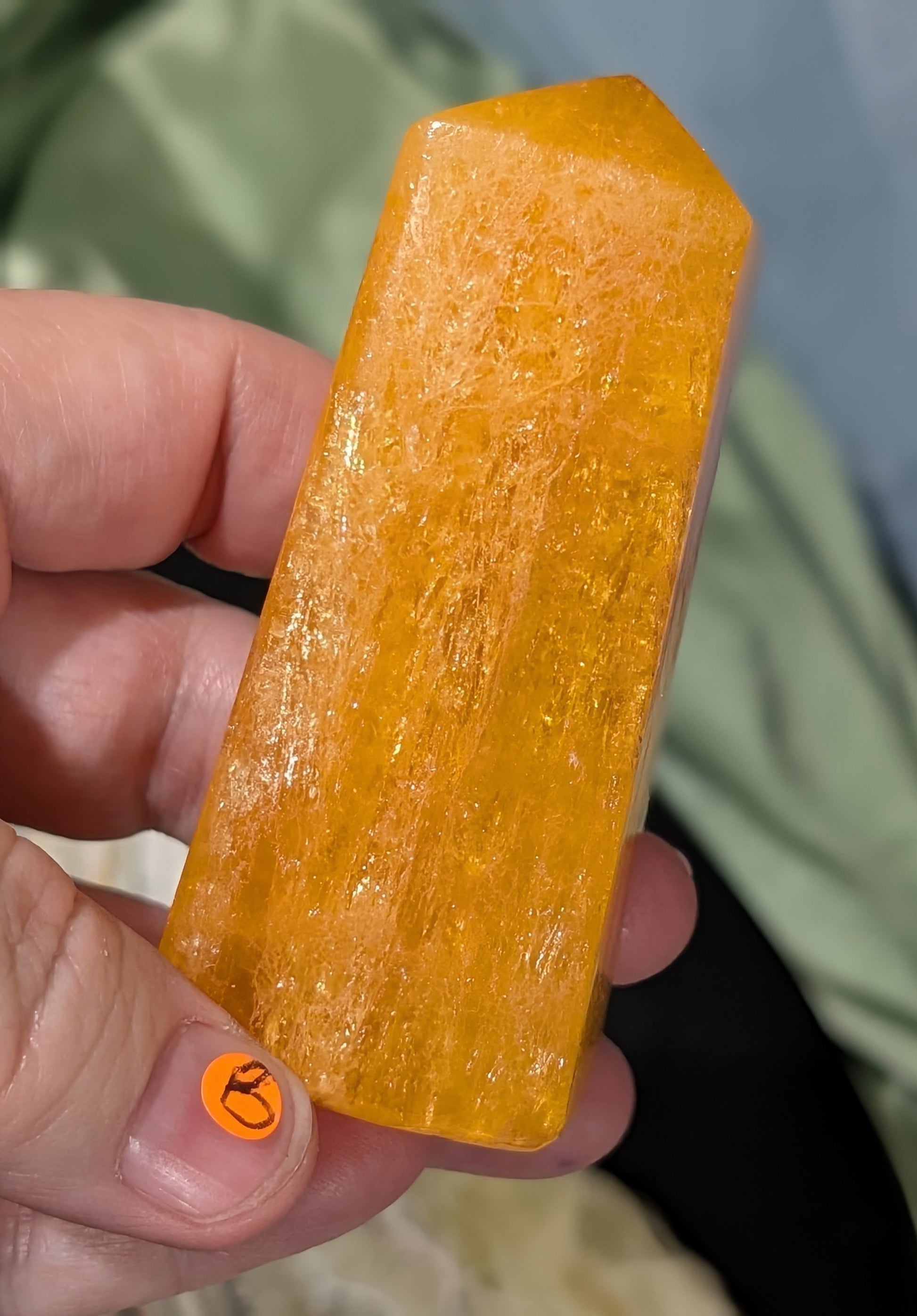 Orange Calcite Tower