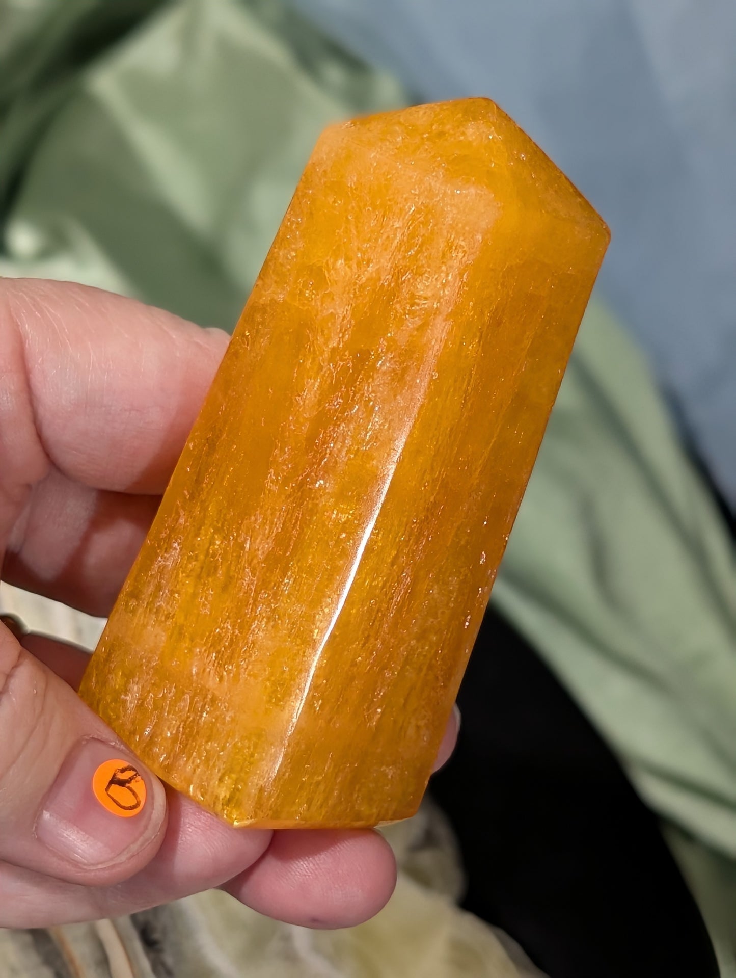 Orange Calcite Tower