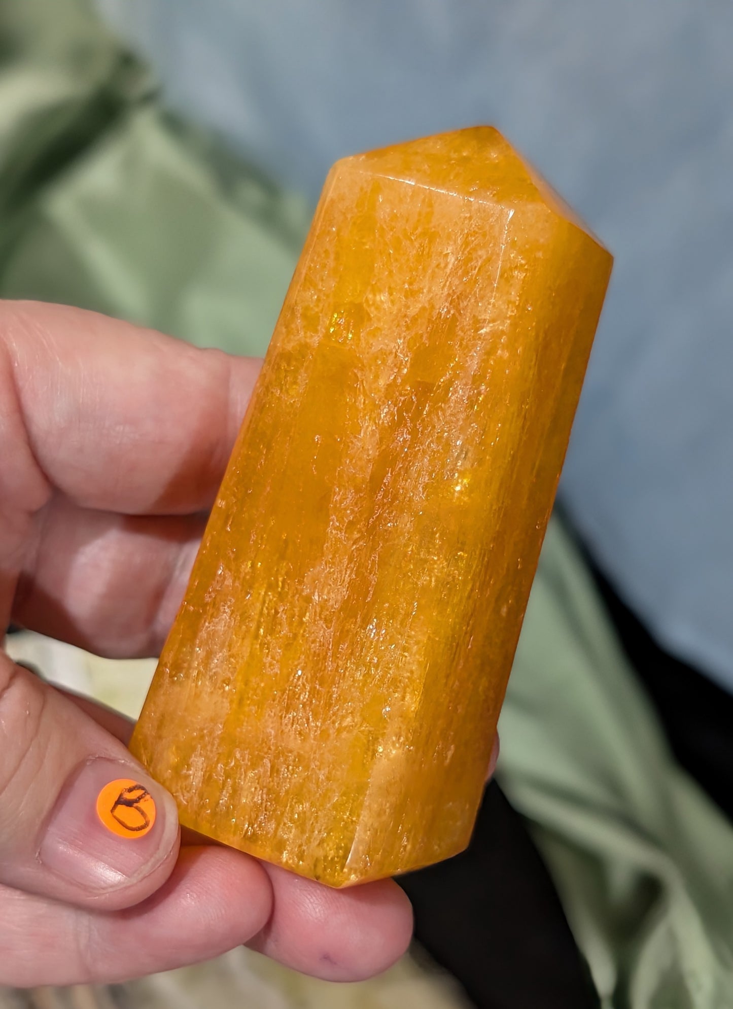 Orange Calcite Tower